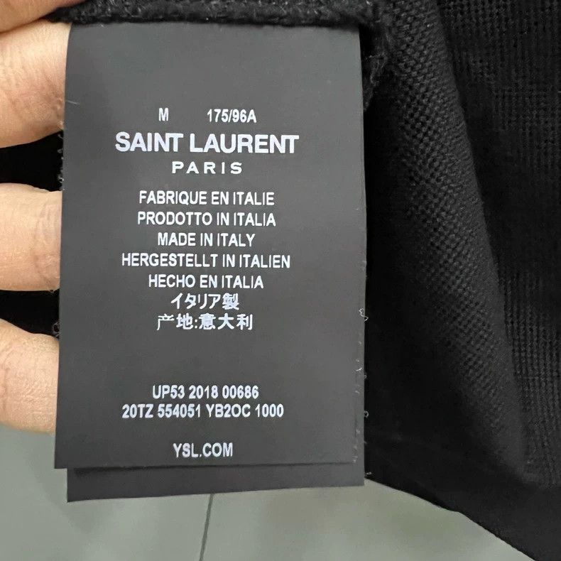 Yves Saint Laurent Saint LaurentBlack lapel polo shirt 2503-Nextarrow Size US M / EU 48-50 / 2 - 4 Thumbnail