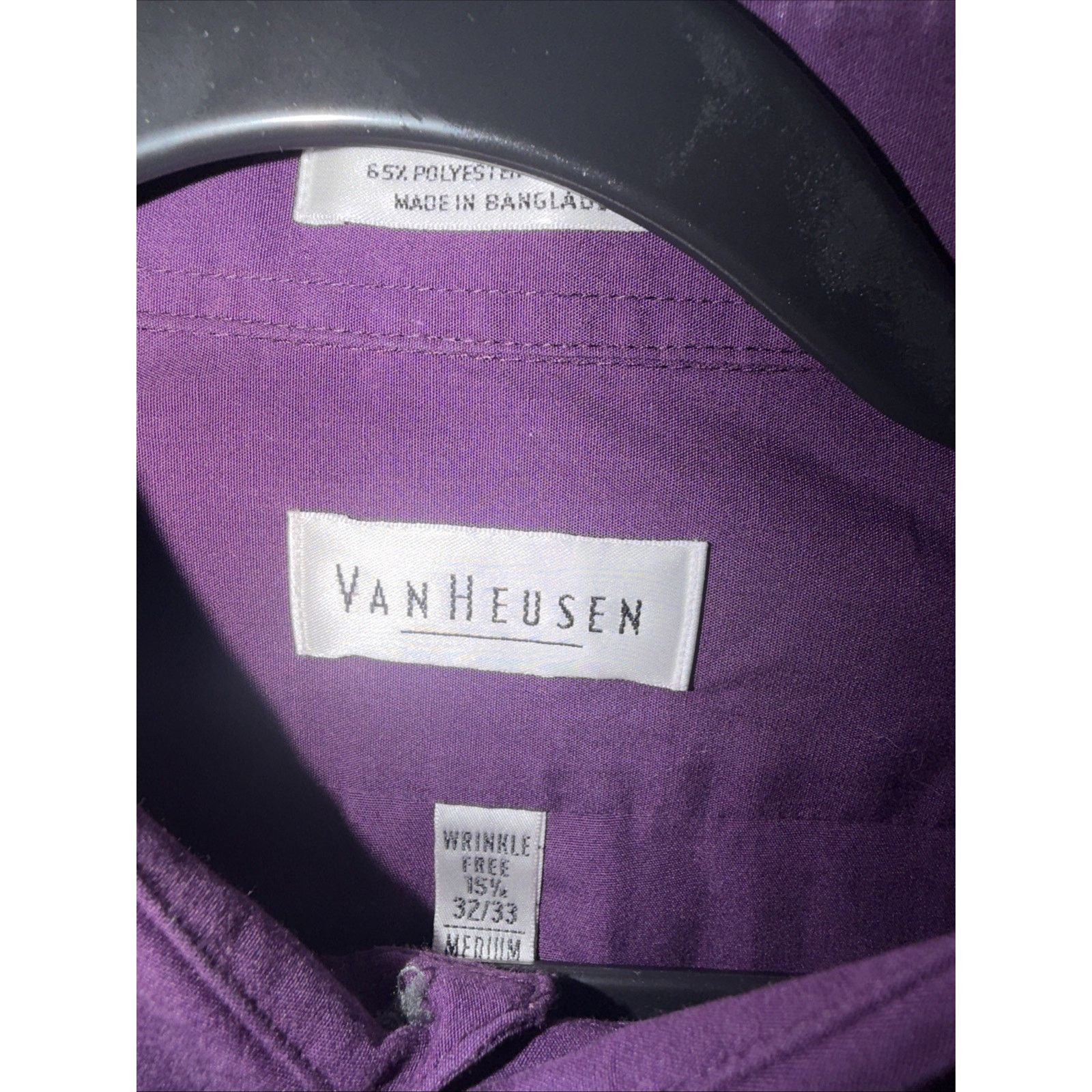 Van Heusen Van Heusen Purple Dress Shirt Medium Size US M / EU 48-50 / 2 - 5 Thumbnail