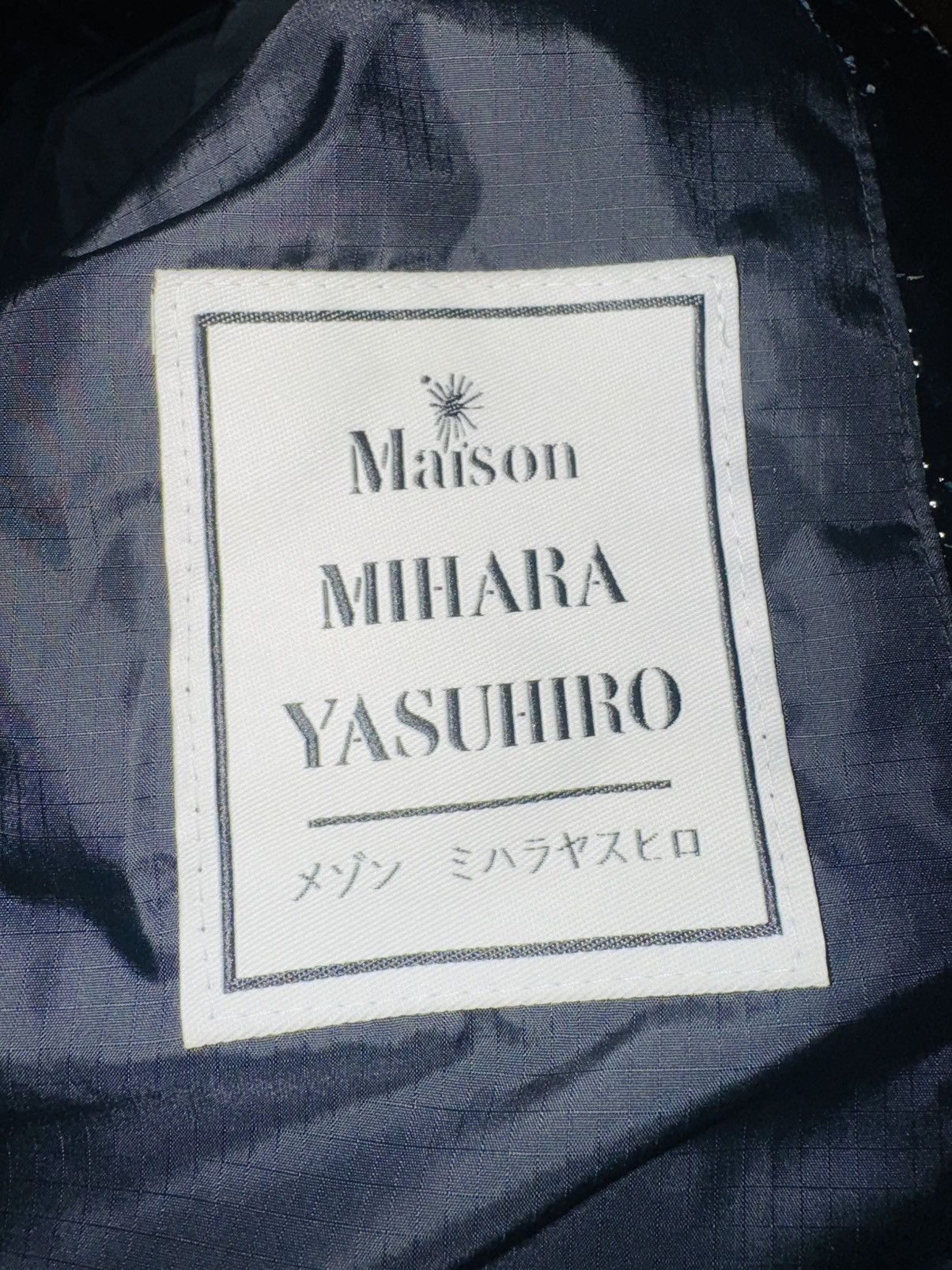 Maison MIHARA YASUHIRO Maison Mihara-Black Fake Enamel Puffer Jacket Size US S / EU 44-46 / 1 - 10 Thumbnail