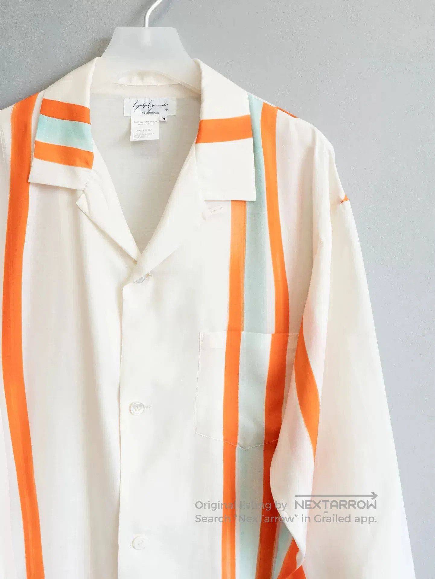 Yohji Yamamoto Yohji Yamamoto 91SS Cuban Collar Silk Shirt. Size US M / EU 48-50 / 2 - 3 Thumbnail