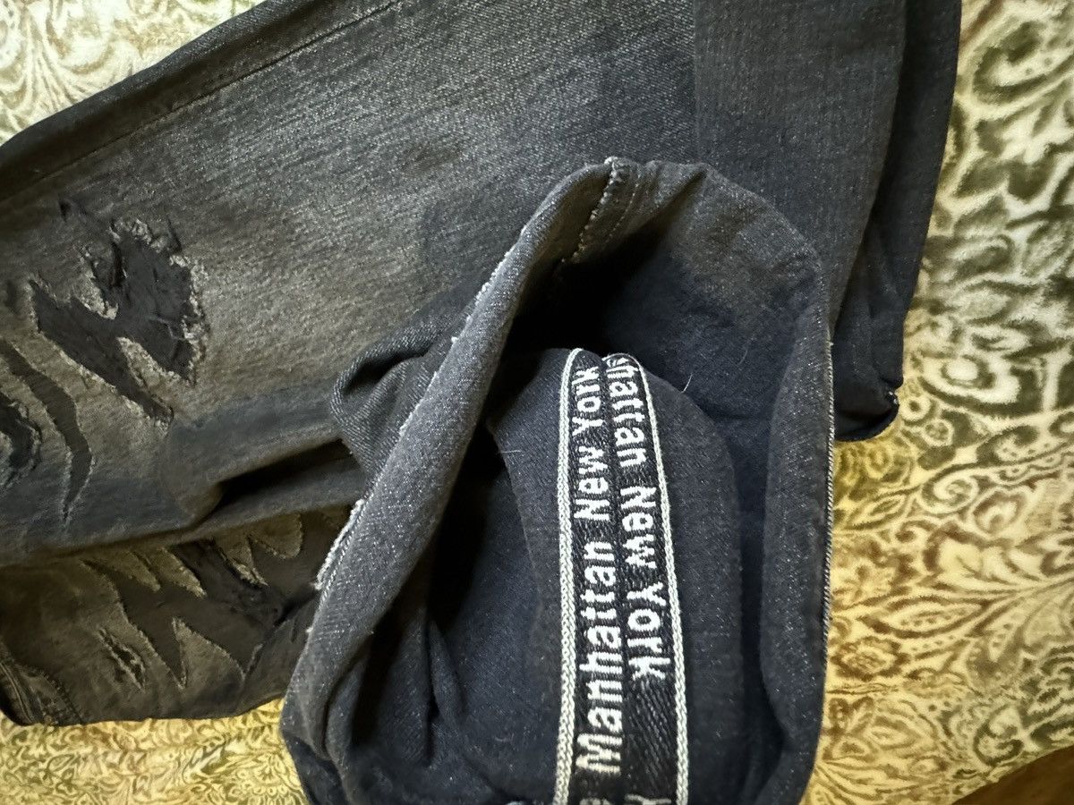 HIDDEN Thrashed Baggy Denim Jeans Size US 34 / EU 50 - 4 Thumbnail