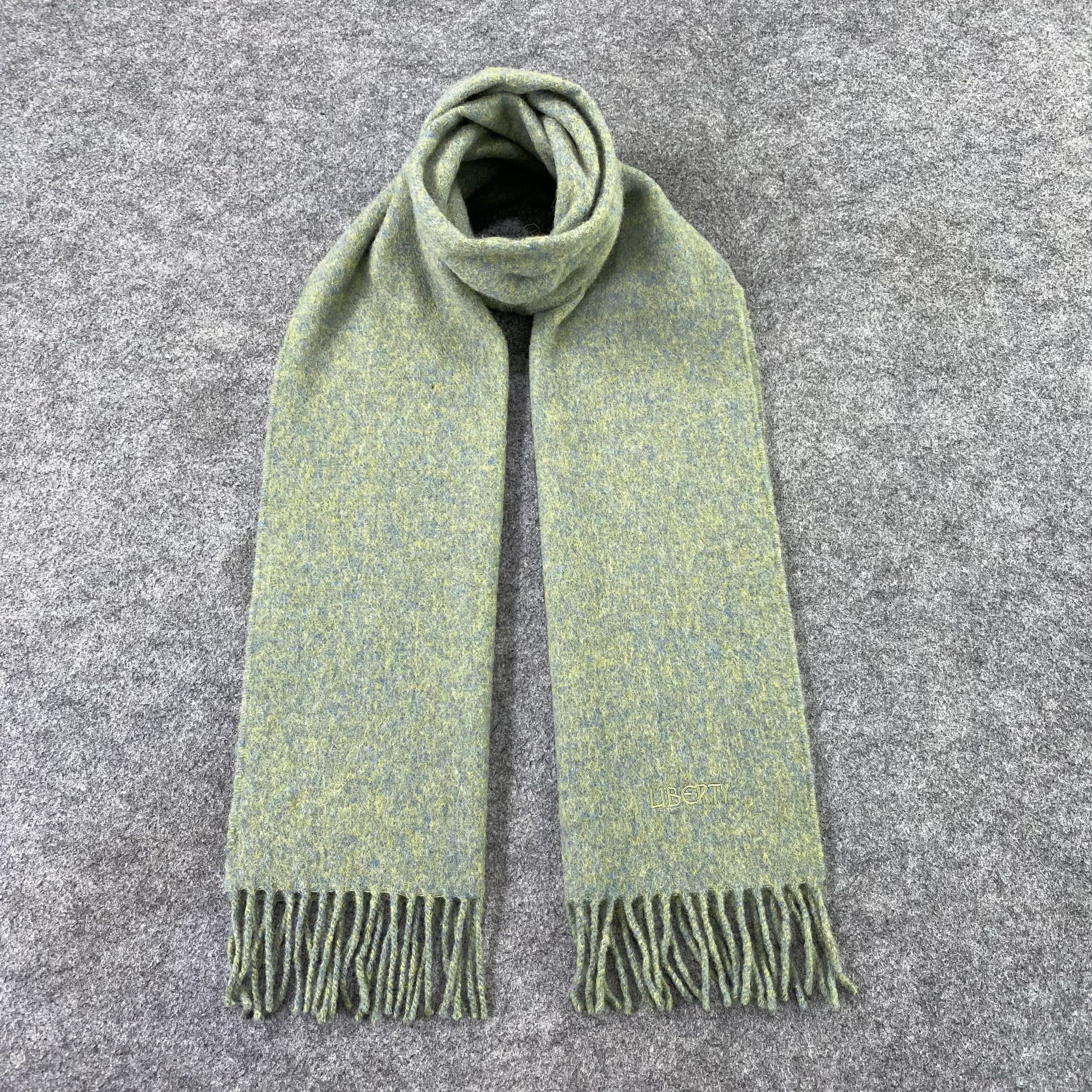Liberty × Vintage Liberty Wool Muffler / Scarf / Neckwear -T1527 Size ONE SIZE - 1 Thumbnail