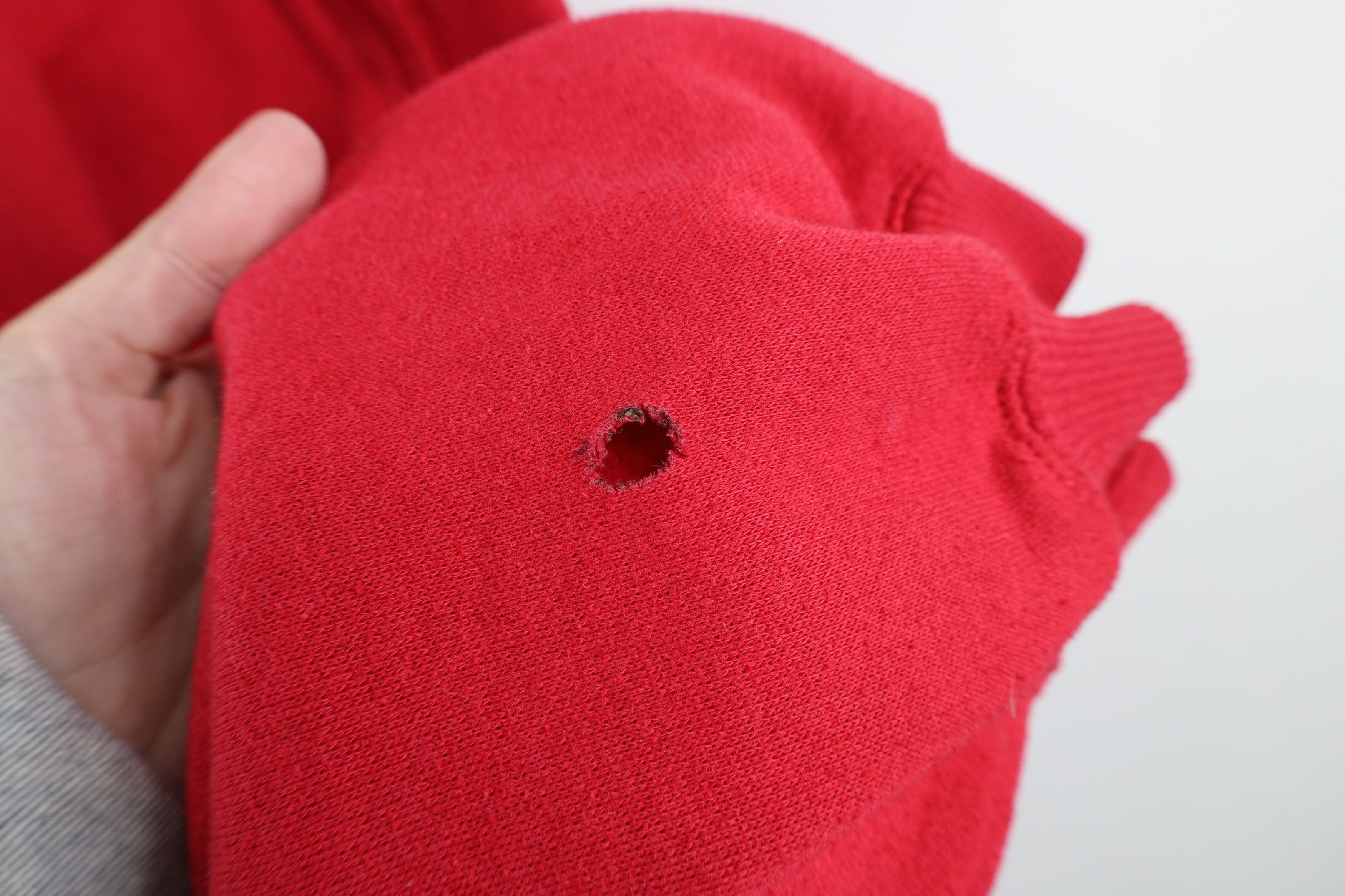 Vintage Vintage 90s Streetwear Collared Pullover Sweatshirt Red Size US XL / EU 56 / 4 - 10 Thumbnail