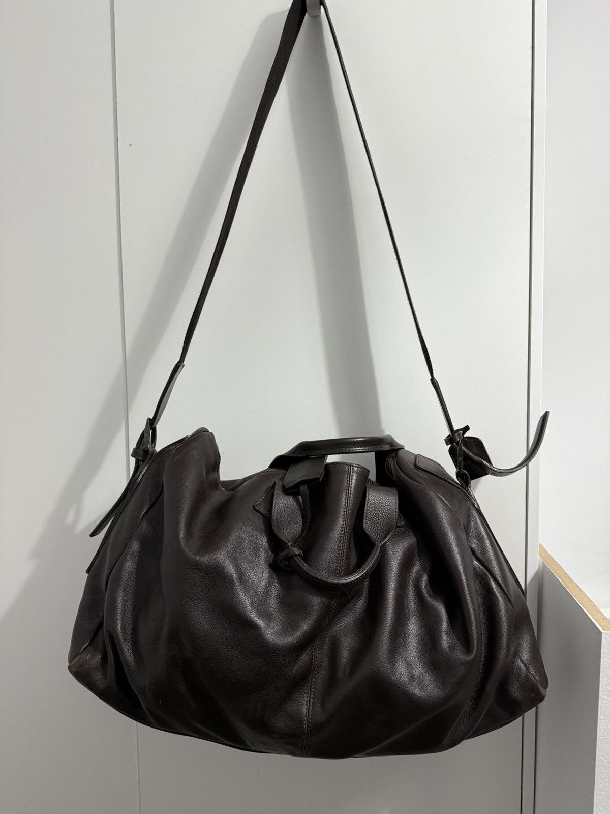 Giorgio Armani Giorgio Armani Leather Travel Bag Size ONE SIZE - 2 Thumbnail