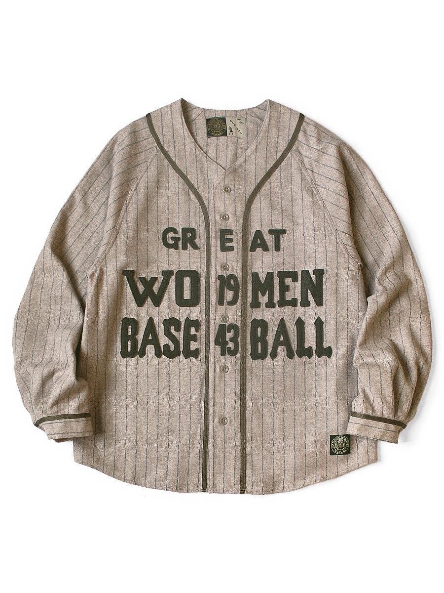 Kapital kapital Wool GREAT WOMEN Baseball Long Sleeve Shirt Size US M / EU 48-50 / 2 - 1 Thumbnail