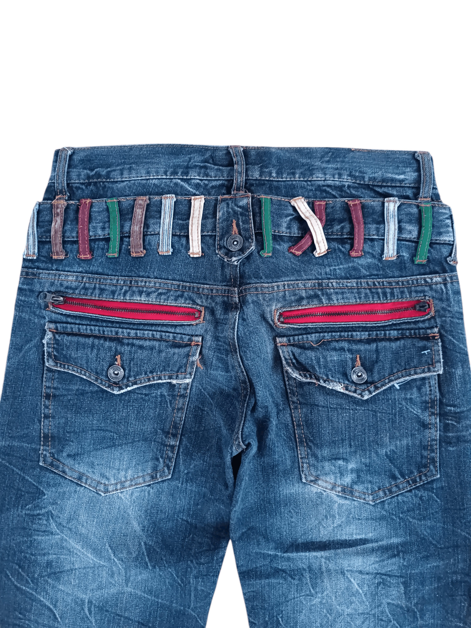 20471120 SICK DOUBLE WAIST Y2K NYLAUS BUSH PANT PUNK GRUNGE STYLE Size US 32 / EU 48 - 17 Thumbnail