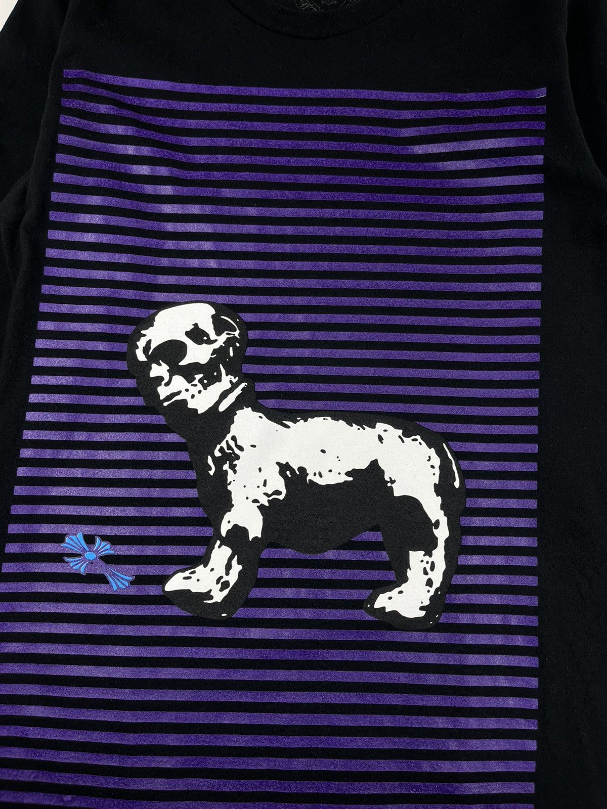 Chrome Hearts Foti Dog Skull Purple Longsleeve Tshirt