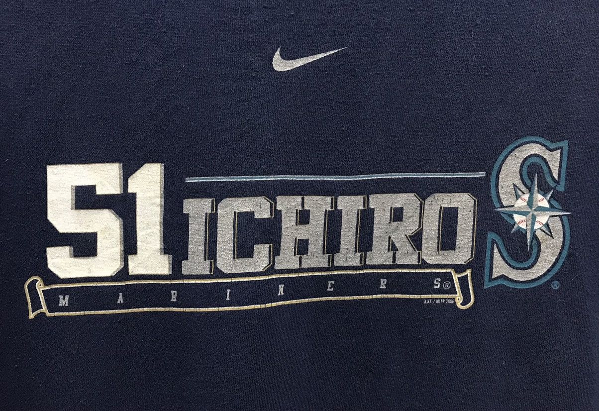 Nike × Vintage Vintage Nike Team 51 Ichiro Mariners Shirt Size US XL / EU 56 / 4 - 3 Thumbnail