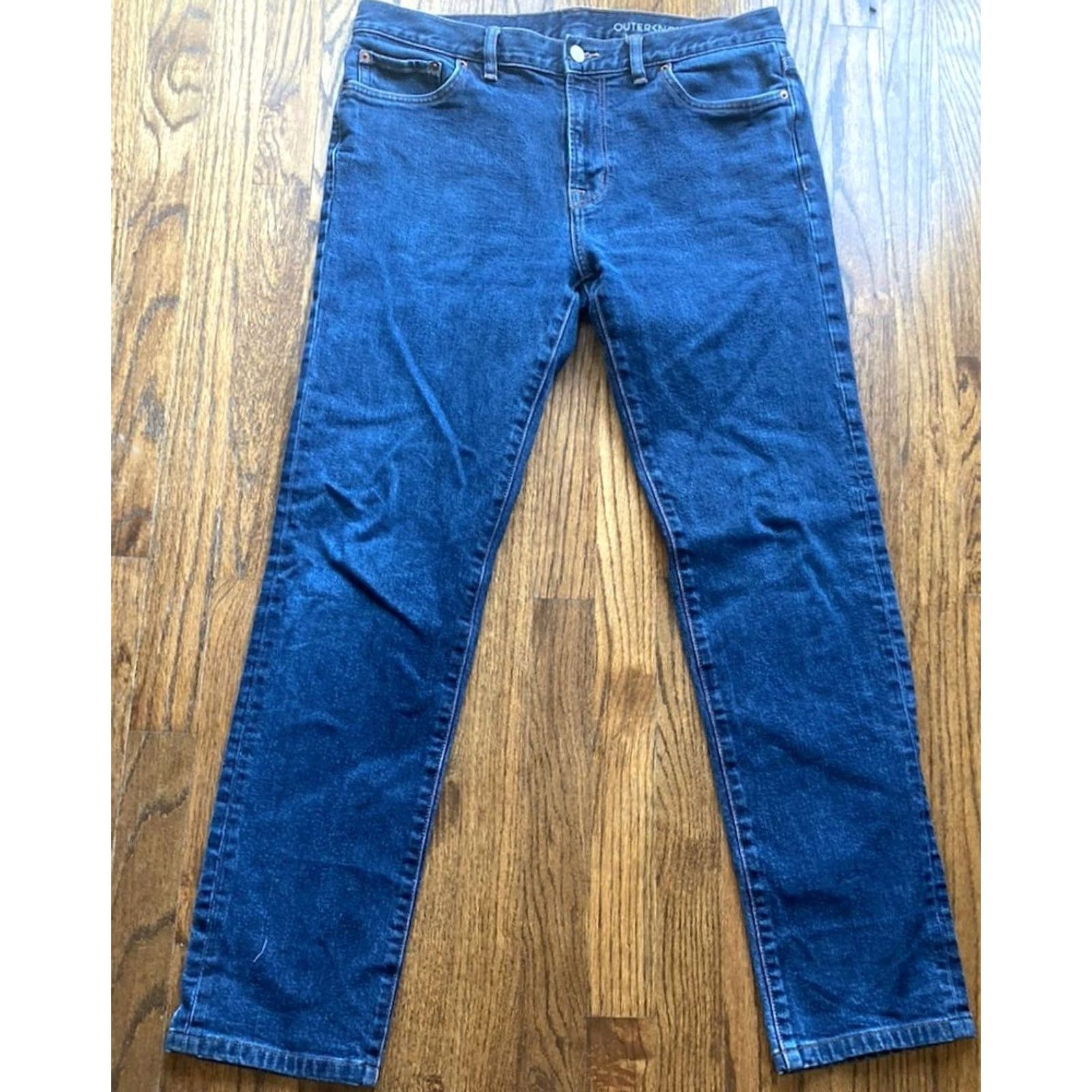 Outerknown Outerknown Jeans Men 34x30 Ambassador Slim Fit Blue Denim Organic Cotton Straight 5-Pocket Design Regular Men's Jeans Body: 30 Inseam Size US 34 / EU 50 - 2 Thumbnail