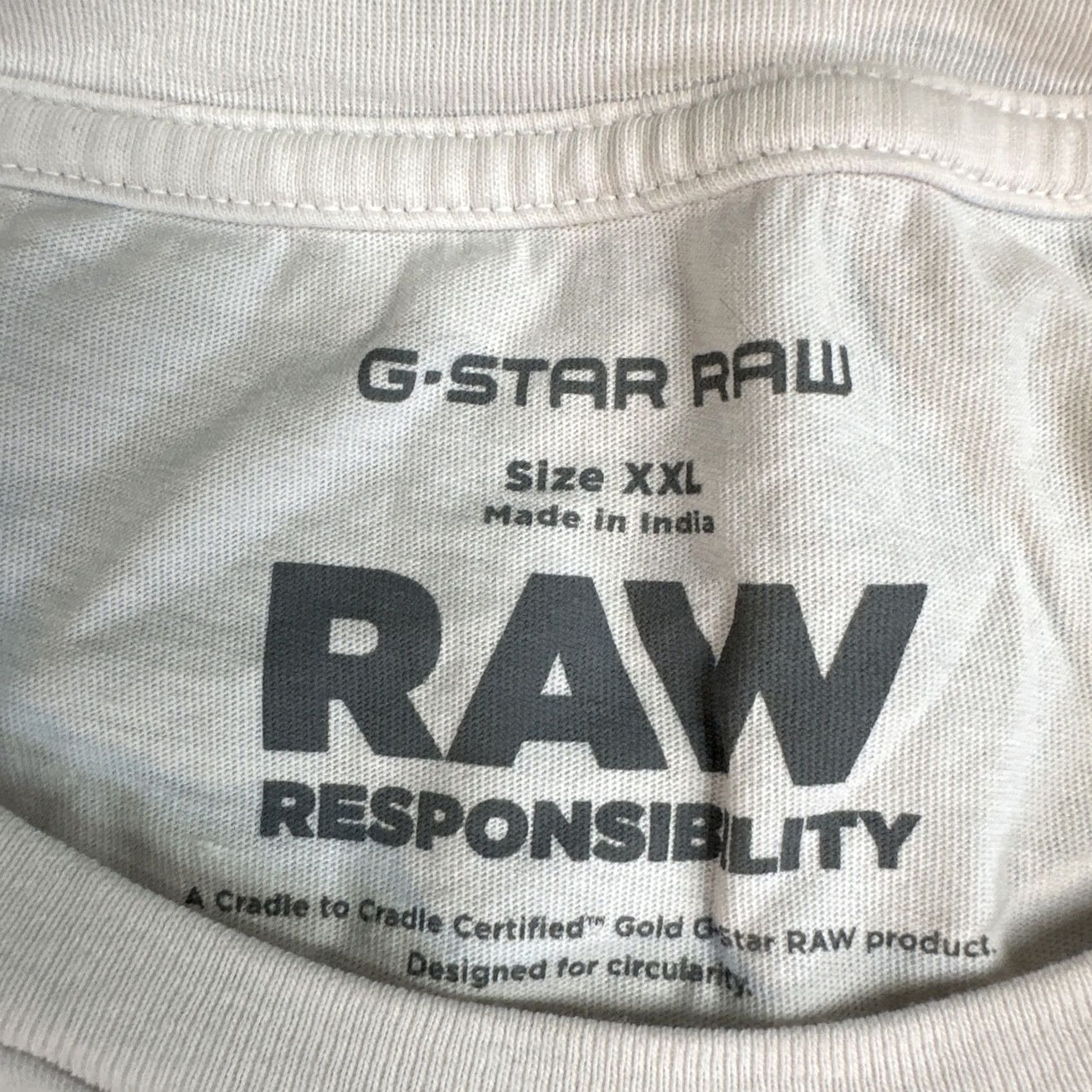 G-Star VINTAGE G-Star Raw T-shirts Logo 00s Y2K USA Style Band Tee Trashed Ugly White 2XL Adult Size US XXL / EU 58 / 5 - 3 Thumbnail