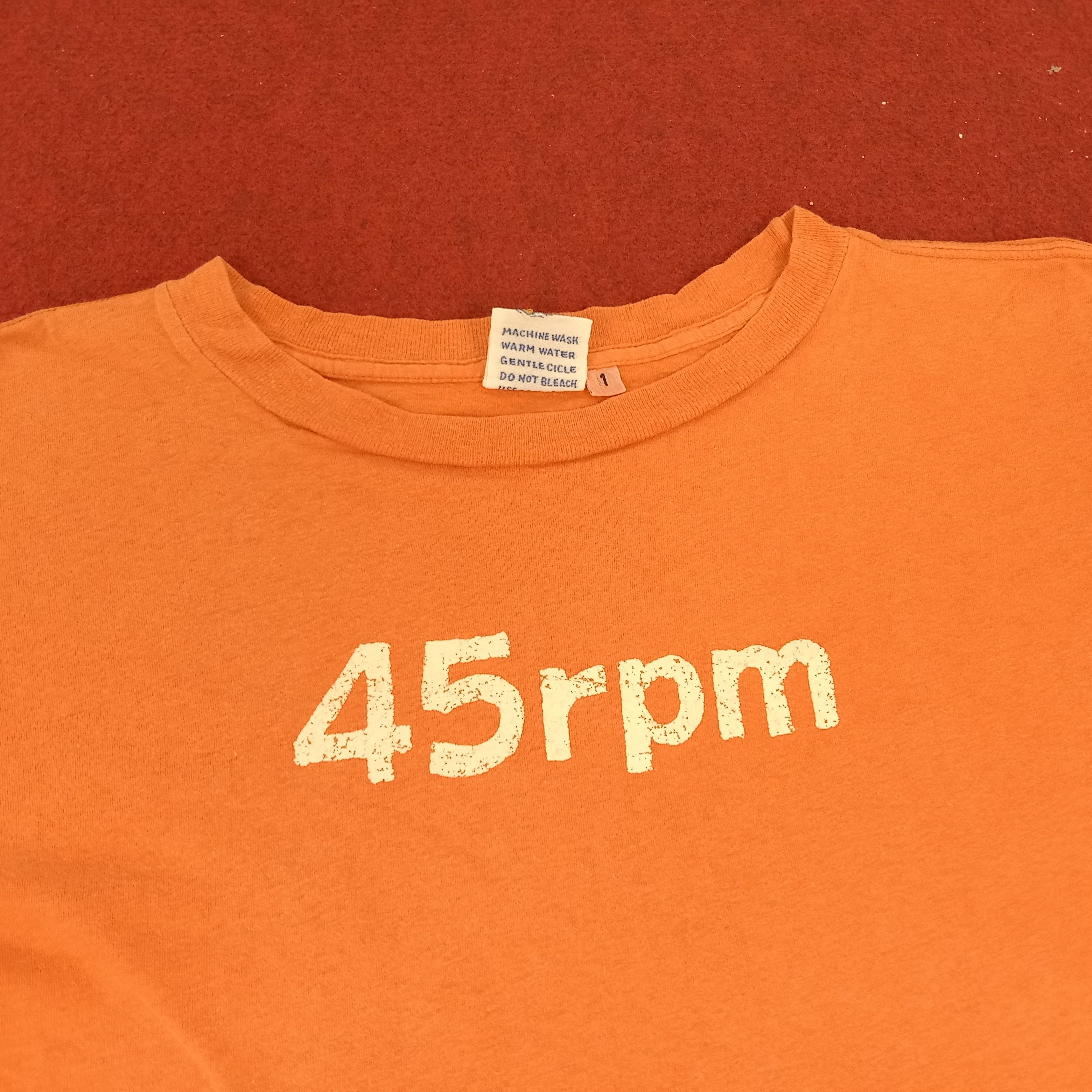 45rpm × Japanese Brand × Vintage 45RPM Japanese Brand Streetwear Style Tshirt Size US XS / EU 42 / 0 - 2 Thumbnail
