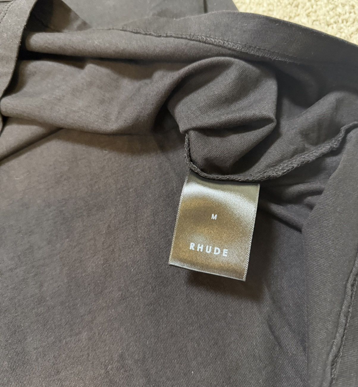 Rhude Rhude Logo Pocket Tee Black Size US M / EU 48-50 / 2 - 7 Thumbnail