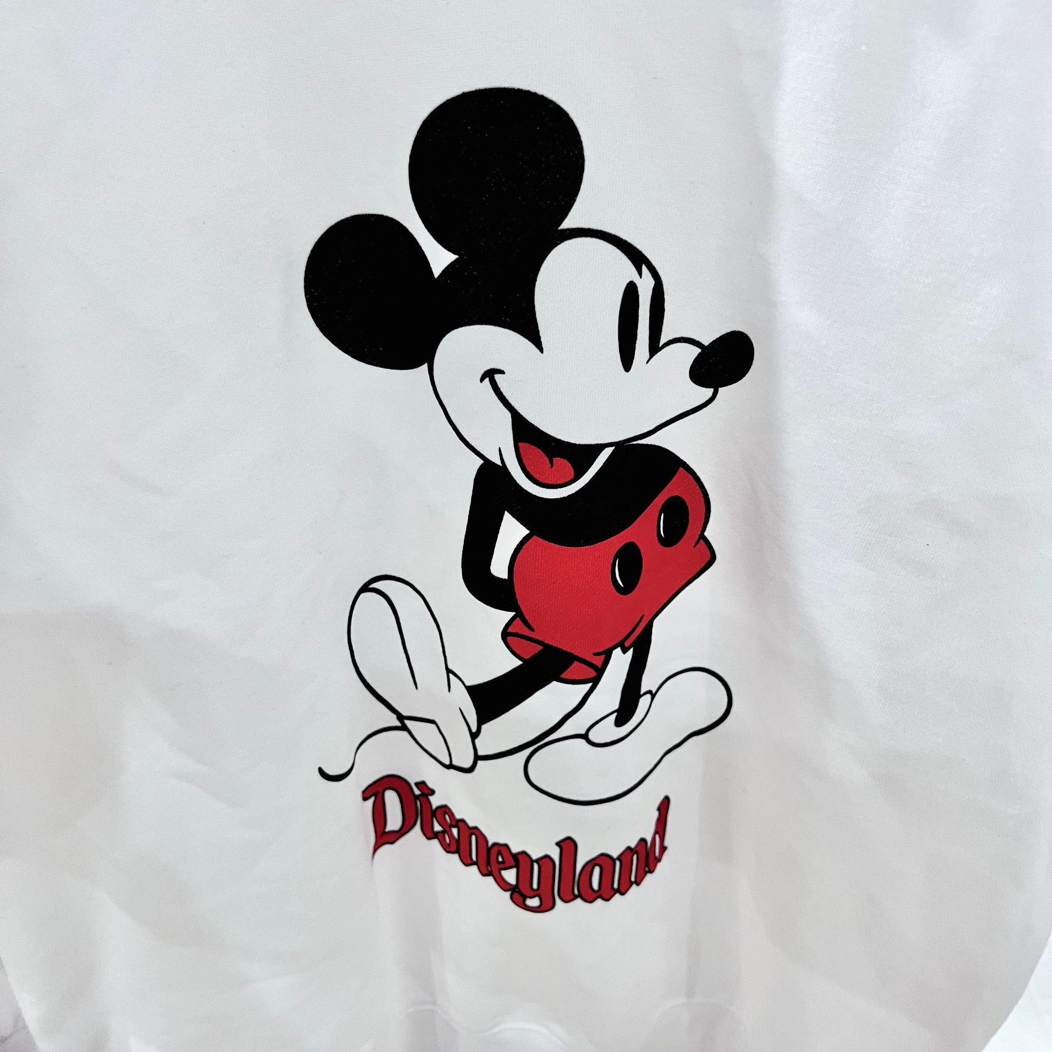 Disney Disneyland Mickey Logo White Crewneck Sweater / Pullover Size US L / EU 52-54 / 3 - 3 Thumbnail