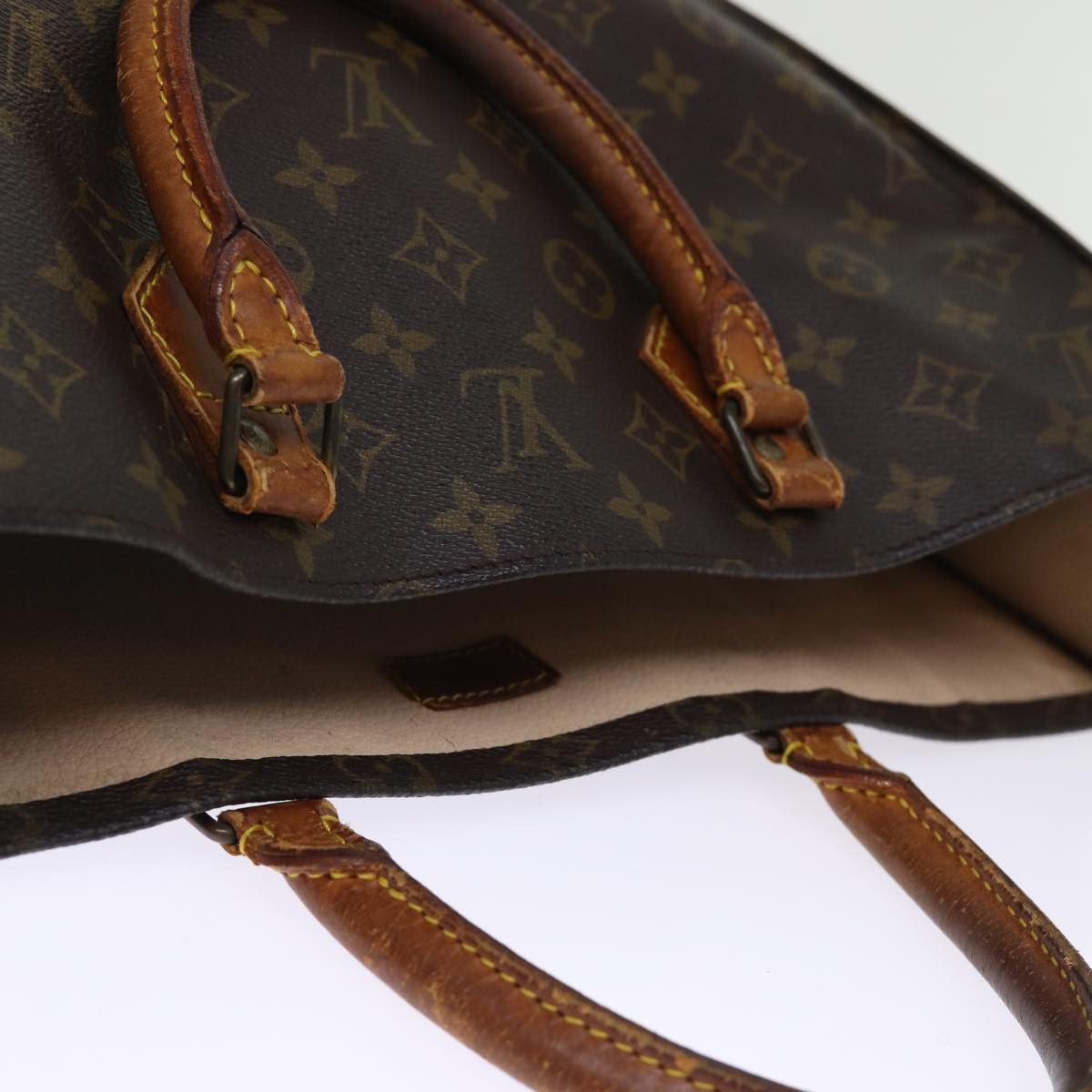 Louis Vuitton LOUIS VUITTON Monogram Sac Plat Hand Bag M51140 Size ONE SIZE - 14 Thumbnail