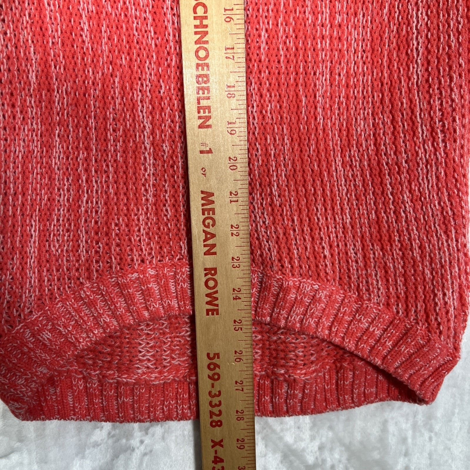 Express Express Pink Cable Knit Sweater Sm Marino Wool Acrylic Round Size S / US 4 / IT 40 - 7 Thumbnail