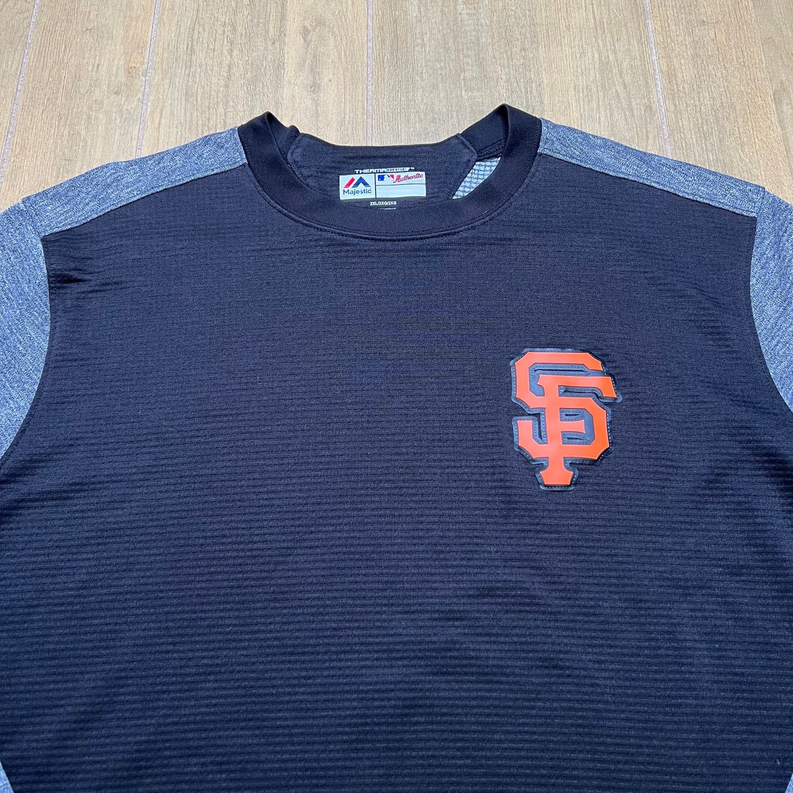 Majestic Majestic SF Giants Therma Base Crew Pullover 2XL MLB Y2K Size US XXL / EU 58 / 5 - 2 Thumbnail