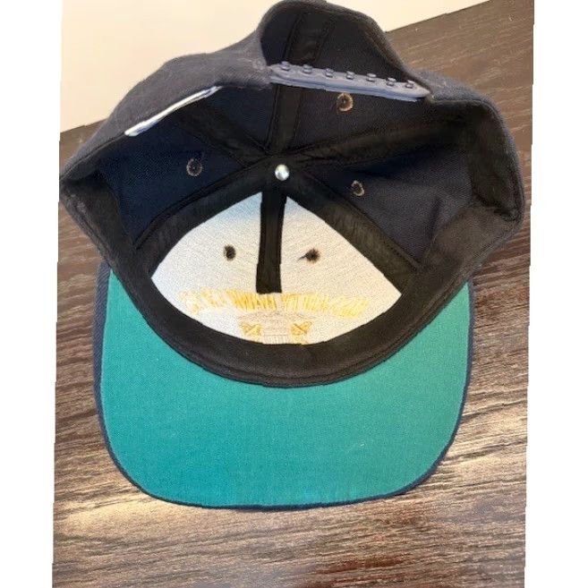 Vintage VINTAGE California Headwear Hat Navy Blue Snapback USS Kitty Hawk CV-63 Navy Blue USA Made Cap Mens Regular Adjustable 1990s"} Size ONE SIZE - 6 Thumbnail