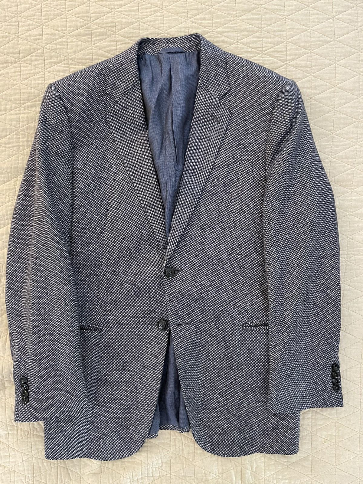 Giorgio Armani Tri-Blend Nailhead TAYLOR Jacket Size 42R - 1 Thumbnail