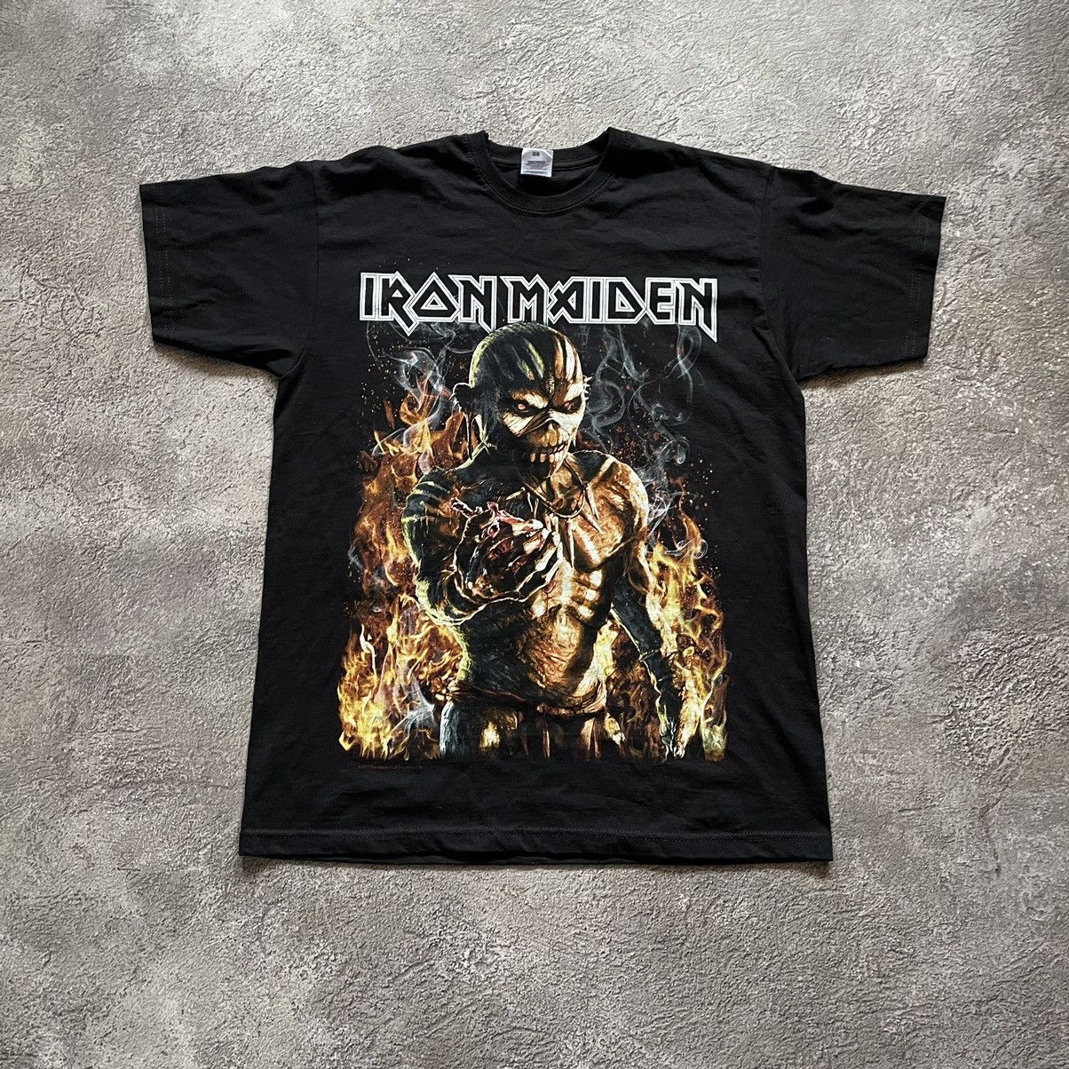 Band Tees Vintage Y2K Iron Maiden Scream Face Devil Creepy Horror Tee Size US M / EU 48-50 / 2 - 2 Thumbnail