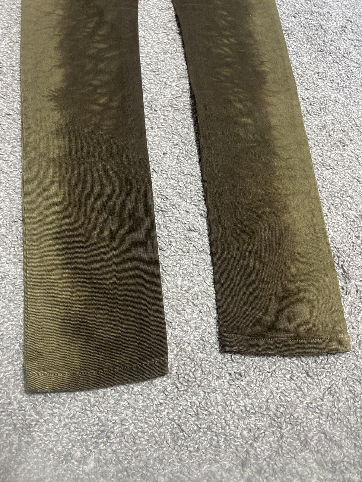 Burberry Burberry Brit Kensington Olive Tie Dye Low Rise Skinny 28 Size 24" / US 00 / IT 34 - 7 Thumbnail