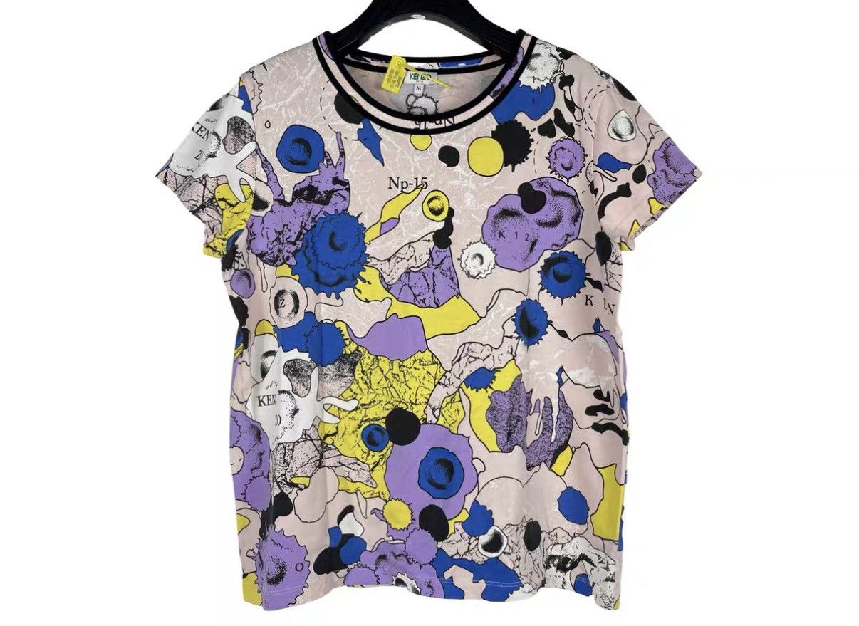 Kenzo Kenzo Artist Collaboration Graffiti Short Sleeve Tee J31 Size US M / EU 48-50 / 2 - 1 Thumbnail