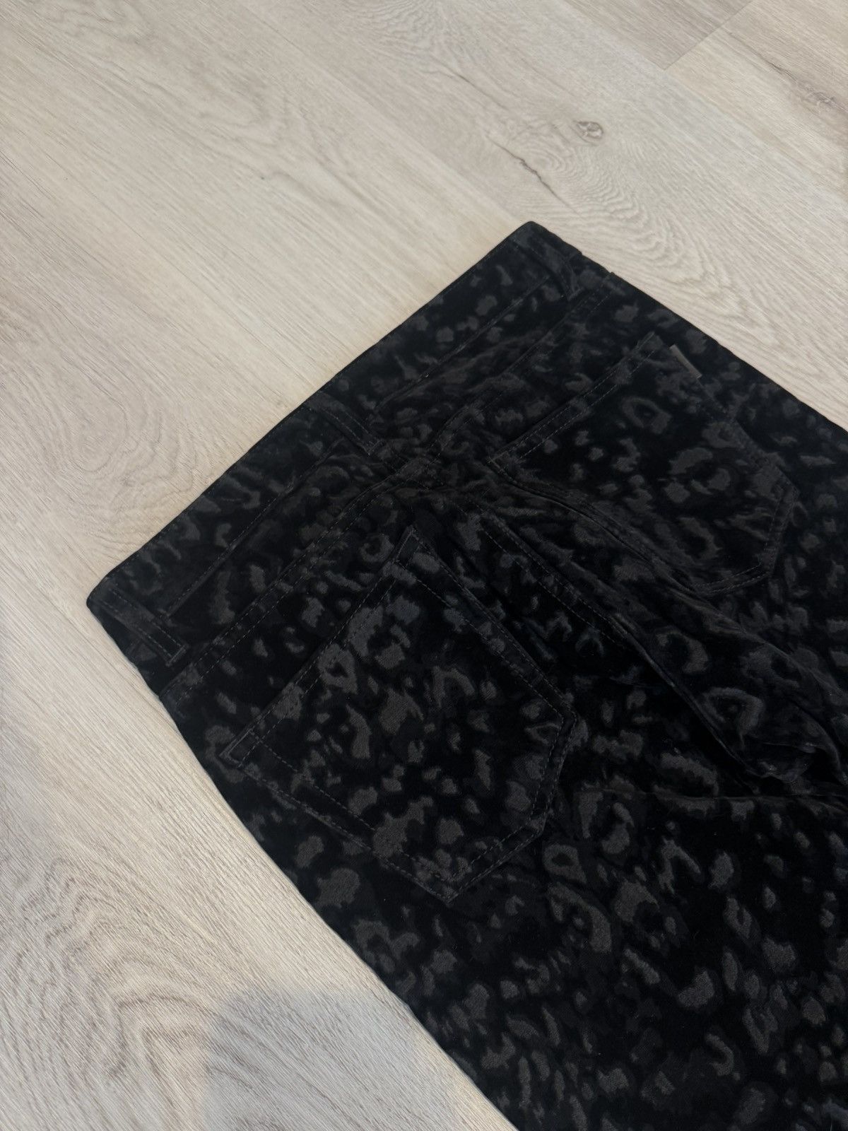 Saint Laurent Paris s/s 2018 velvet leopard denim!! Size US 28 / EU 44 - 5 Thumbnail