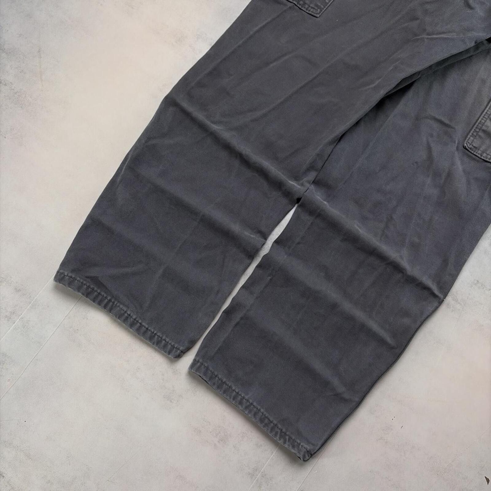 Dickies Y2K Grey Dickies Grunge Baggy Carpenter Skater Pants Size US 35 - 4 Thumbnail