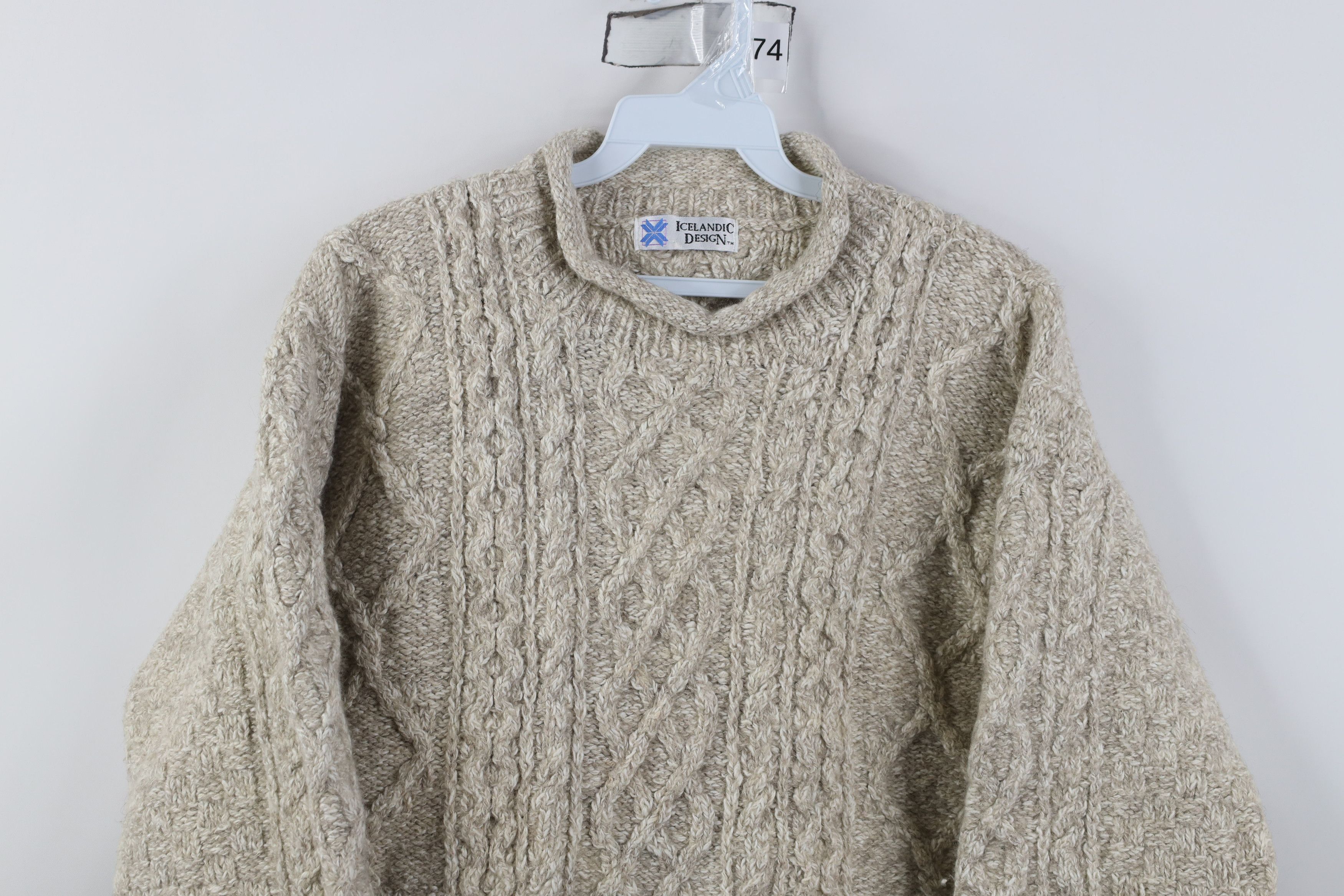 Vintage Vintage 90s Streetwear Wool Chunky Fisherman Knit Sweater Size M / US 6-8 / IT 42-44 - 2 Thumbnail