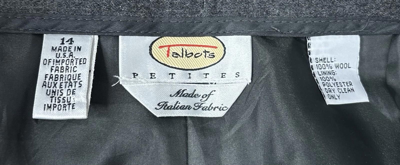 Other Talbots Dress Pants Womens 14p 32x28 Italian Wool Cargo Size 36" / US 14 / IT 50 - 2 Thumbnail