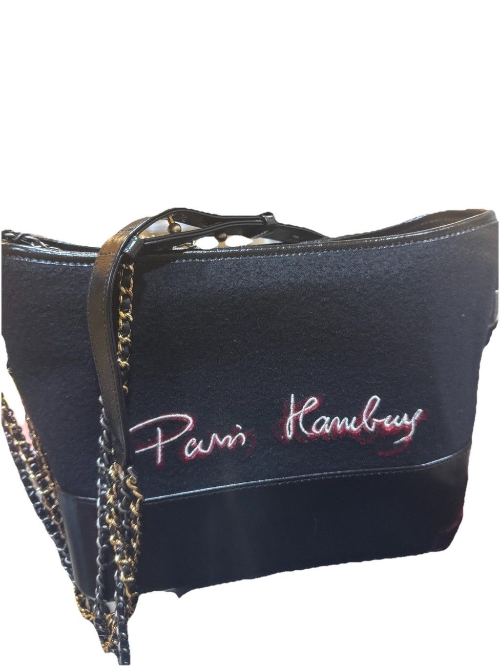 Chanel Chanel Calfskin Wool Embroidered Paris Hamburg Gabrielle Size ONE SIZE - 2 Thumbnail