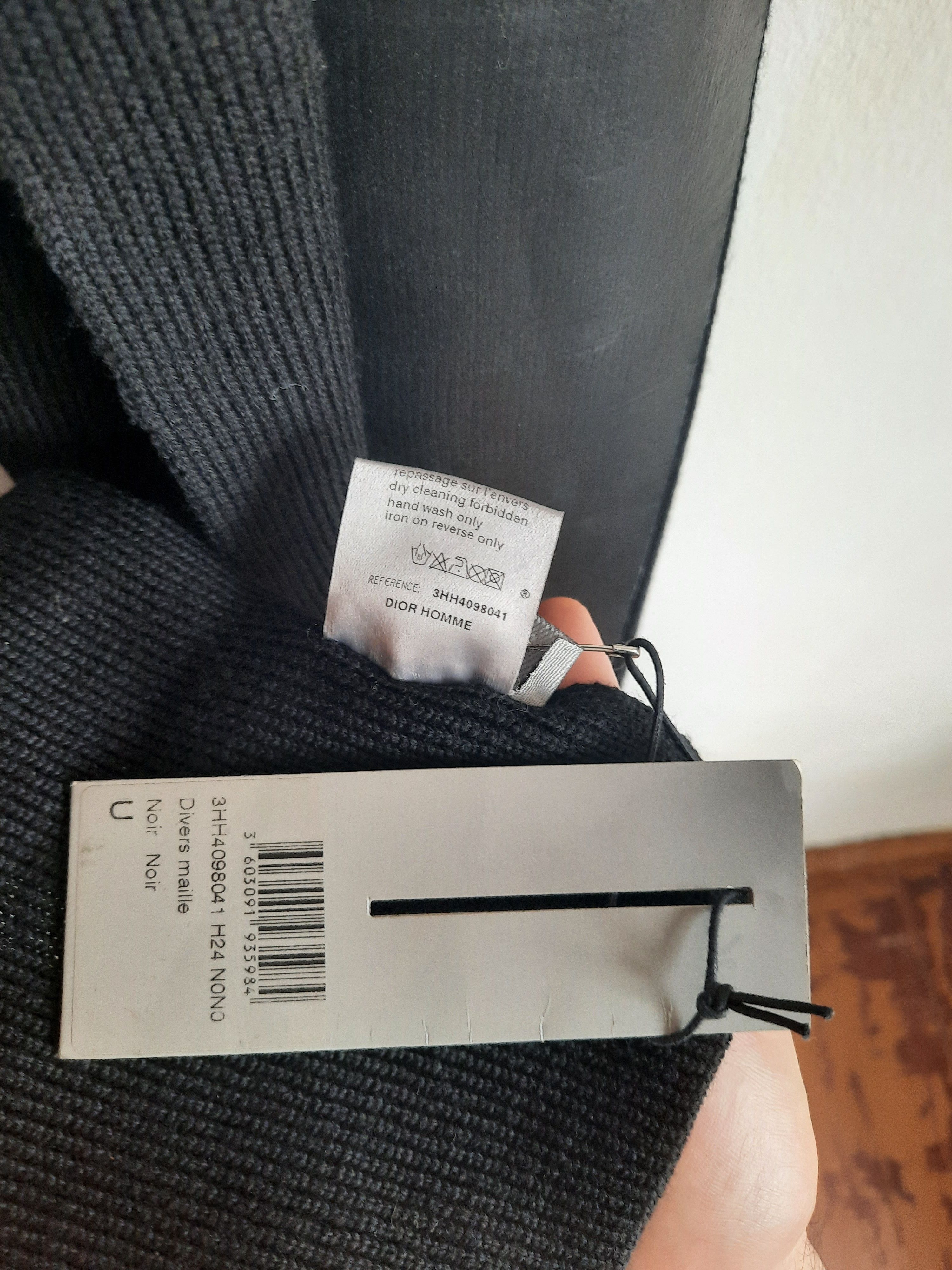 Dior × Hedi Slimane AW03 Luster Dior Homme Hedi Slimane Huge Long Wool Scarf Size ONE SIZE - 8 Thumbnail