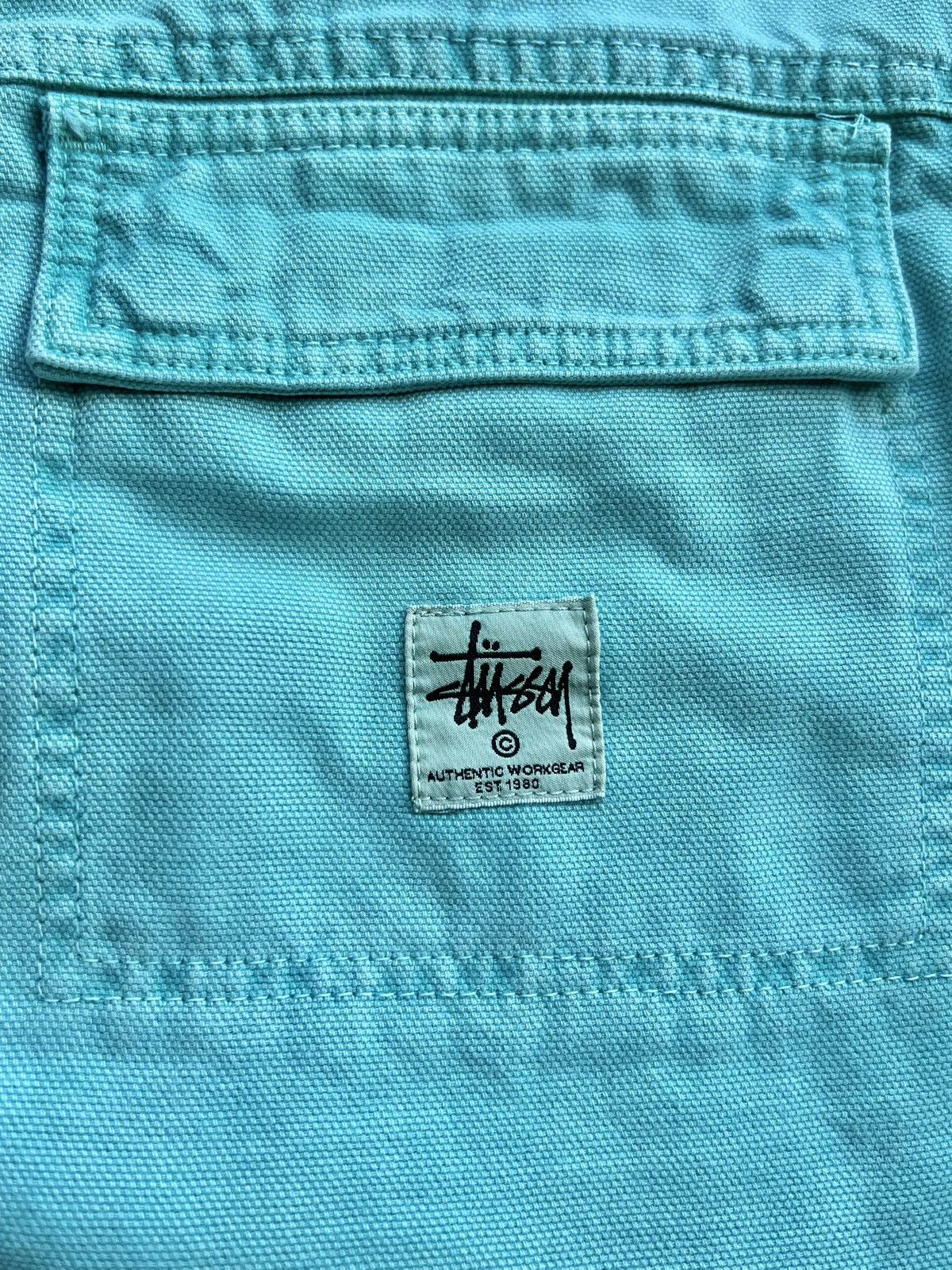 Stussy Stussy Washed Canvas Work Jacket Light Blue XL Size US XL / EU 56 / 4 - 8 Thumbnail