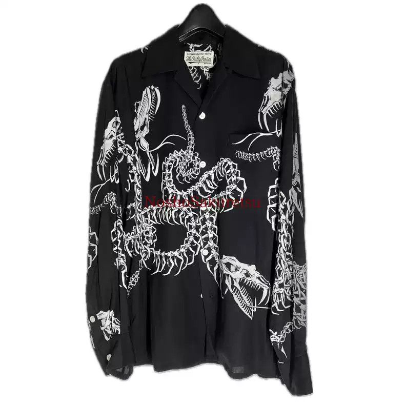 トップス WACKO MARIA Skull Pattern Print Shirt WACKO MARIA Skull Pattern Print Shirt Wacko Maria Wacko