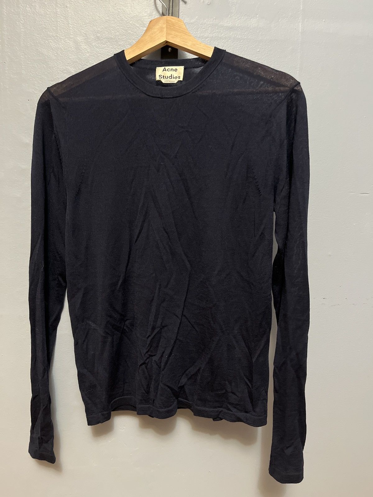 Acne Studios Navy Blue Sweater - Merino Wool