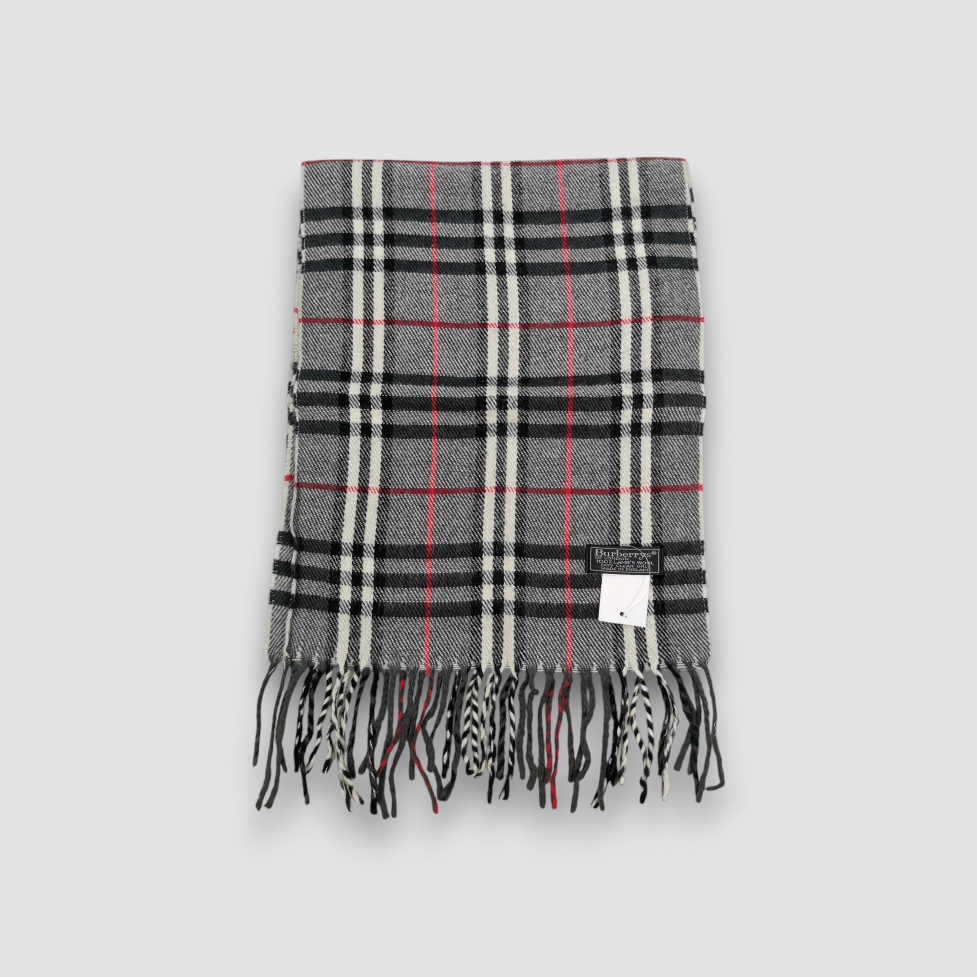 Burberry Vintage BURBERRY Scarf Muffler Wool Scarve Size ONE SIZE - 2 Thumbnail