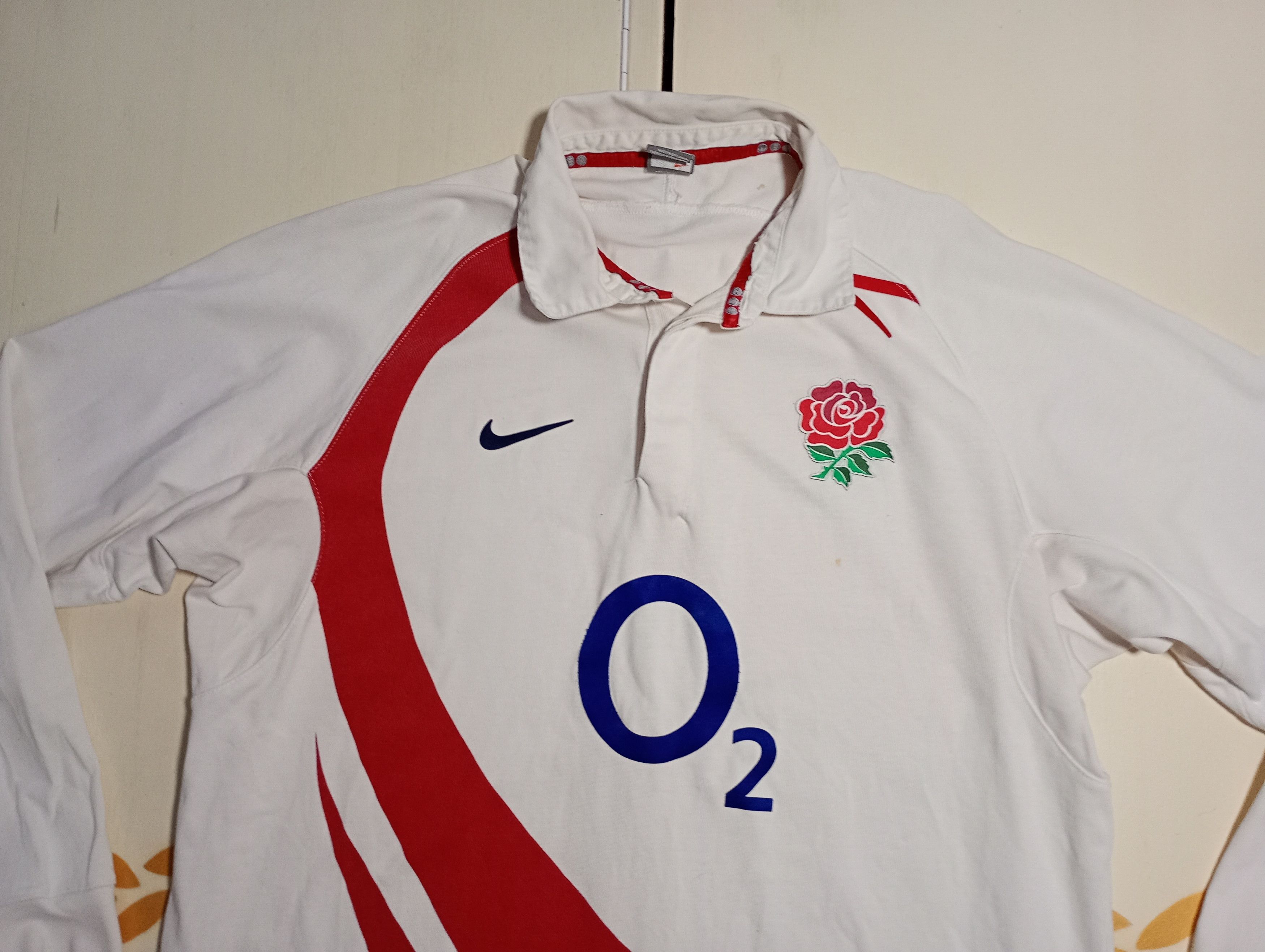 Nike Nike England Team Rugby Shirt Y2K 2003-2004 Size US XXL / EU 58 / 5 - 11 Thumbnail