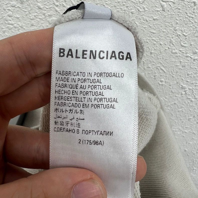 Balenciaga Balenciaga 3XL Embroidered Logo Beige Hoodie Size US M / EU 48-50 / 2 - 4 Thumbnail