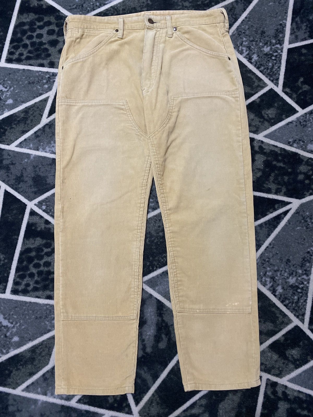 Bape Vintage Bathing Ape Corduroy Double Knee Pants Size US 34 / EU 50 - 1 Thumbnail