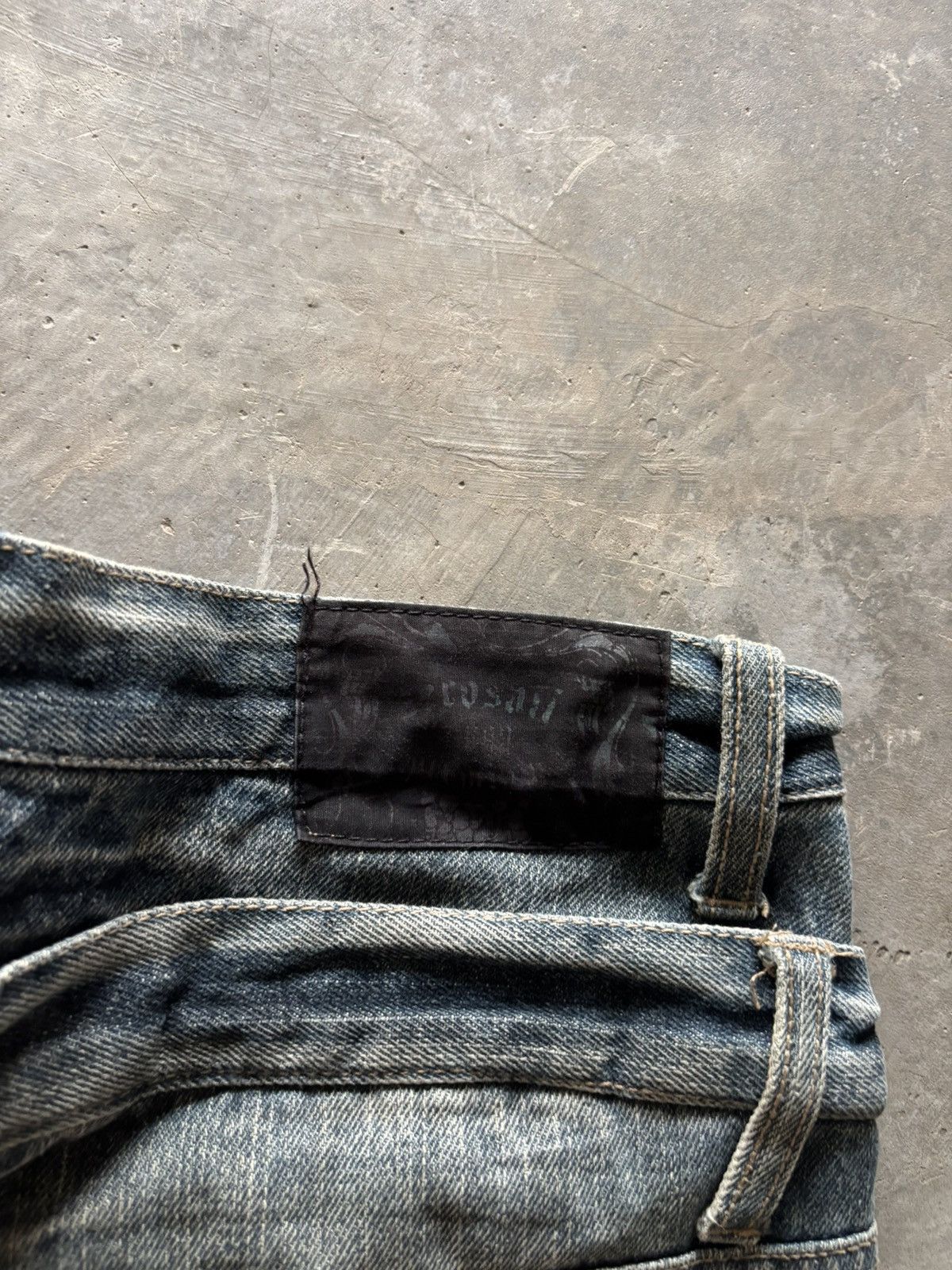 PPFM DOUBLE WAIST ZEROSAIL DISTRESSED JAPANESE BORO WASHED PUNK Size US 33 - 19 Thumbnail