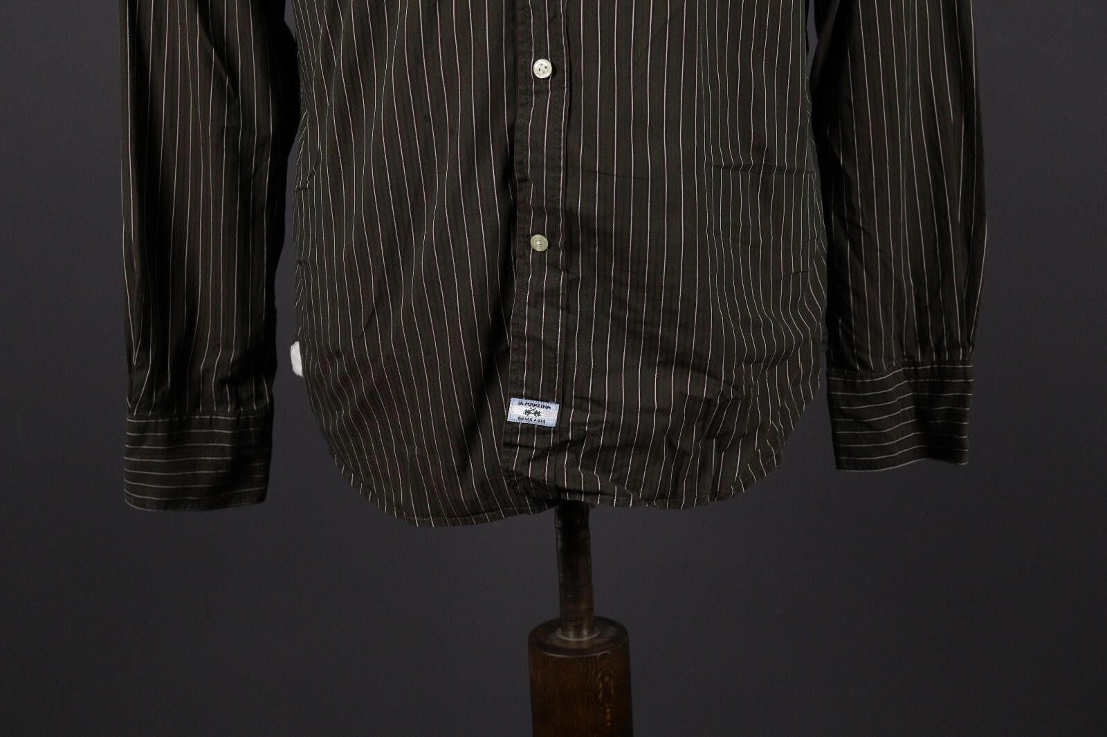 La Martina La Martina Buenos Aires Brown Stripe Shirt Size XL Size US XL / EU 56 / 4 - 3 Thumbnail