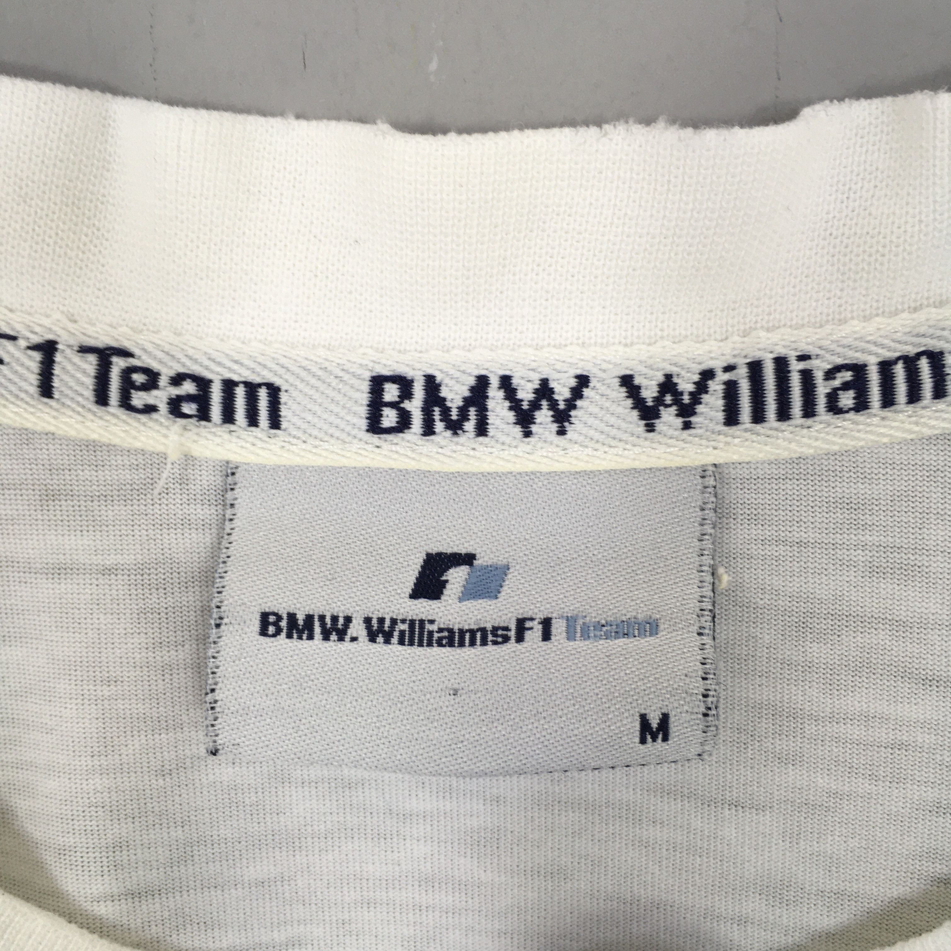 BMW × Formula 1 × Vintage Vintage Distressed BMW Williams F1 Team White T Shirt Medium Size US M / EU 48-50 / 2 - 6 Thumbnail