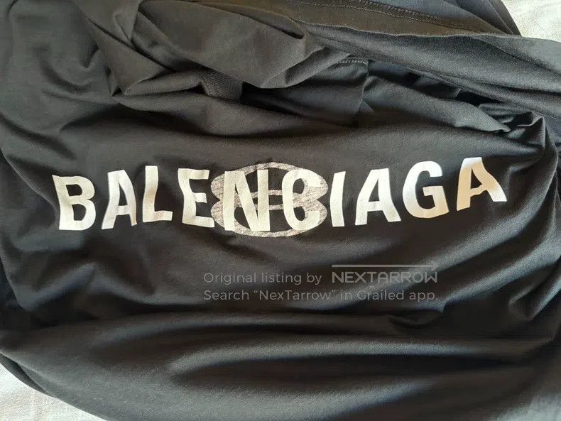 Balenciaga Balenciaga Logo letter print crew neck casual short-sleeve Size US S / EU 44-46 / 1 - 5 Thumbnail