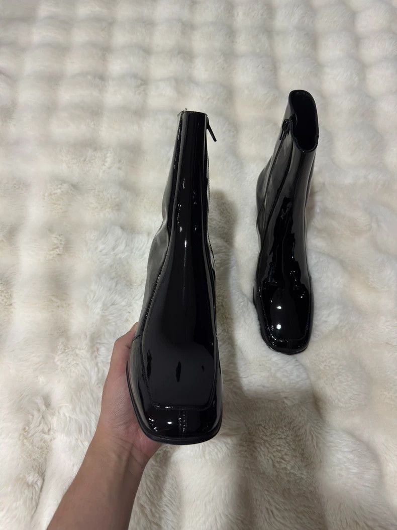 Saint Laurent Paris Saint laurent paris Patent leather boots 2506-Nextarrow Size US 7 / EU 40 - 4 Thumbnail