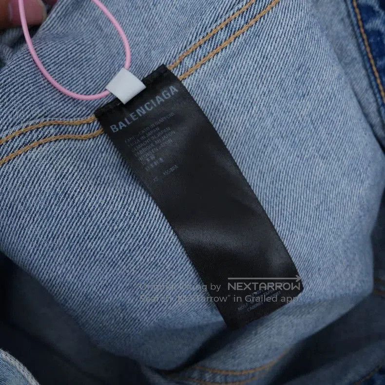 Balenciaga Balenciaga Washed Denim Oversized Jacket. Size US XS / EU 42 / 0 - 4 Thumbnail