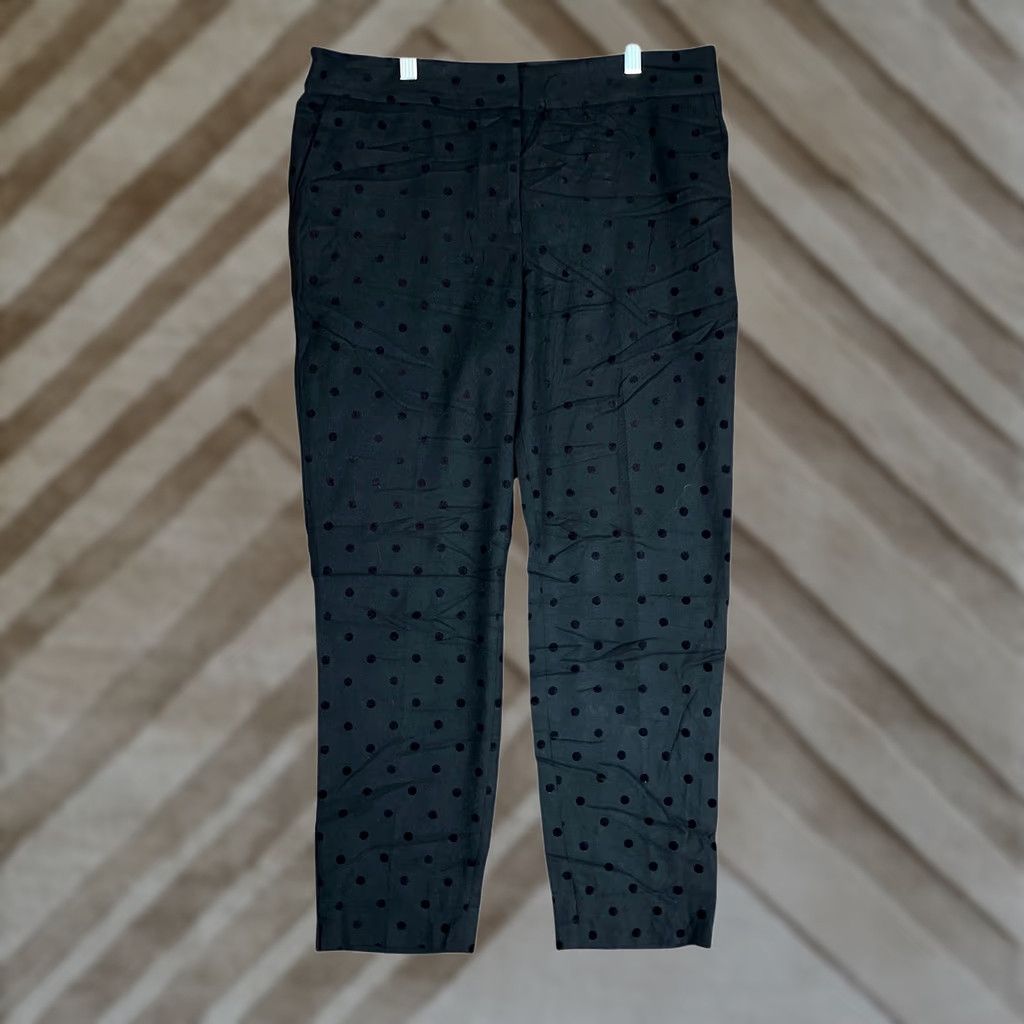 Talbots Talbots Womens Pants Black Petite Hampshire Ankle Cropped Polka Dot Stretch 8P Size 30" / US 8 / IT 44 - 1 Thumbnail