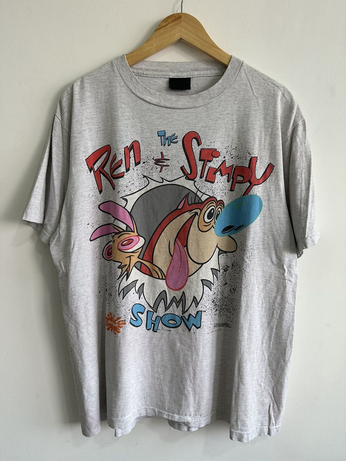 Cartoon Network × Nickelodeon × Vintage Vintage 90’s RARE Ren & Stimpy Nickelodeon Cartoon USA Tees Size US XL / EU 56 / 4 - 1 Thumbnail