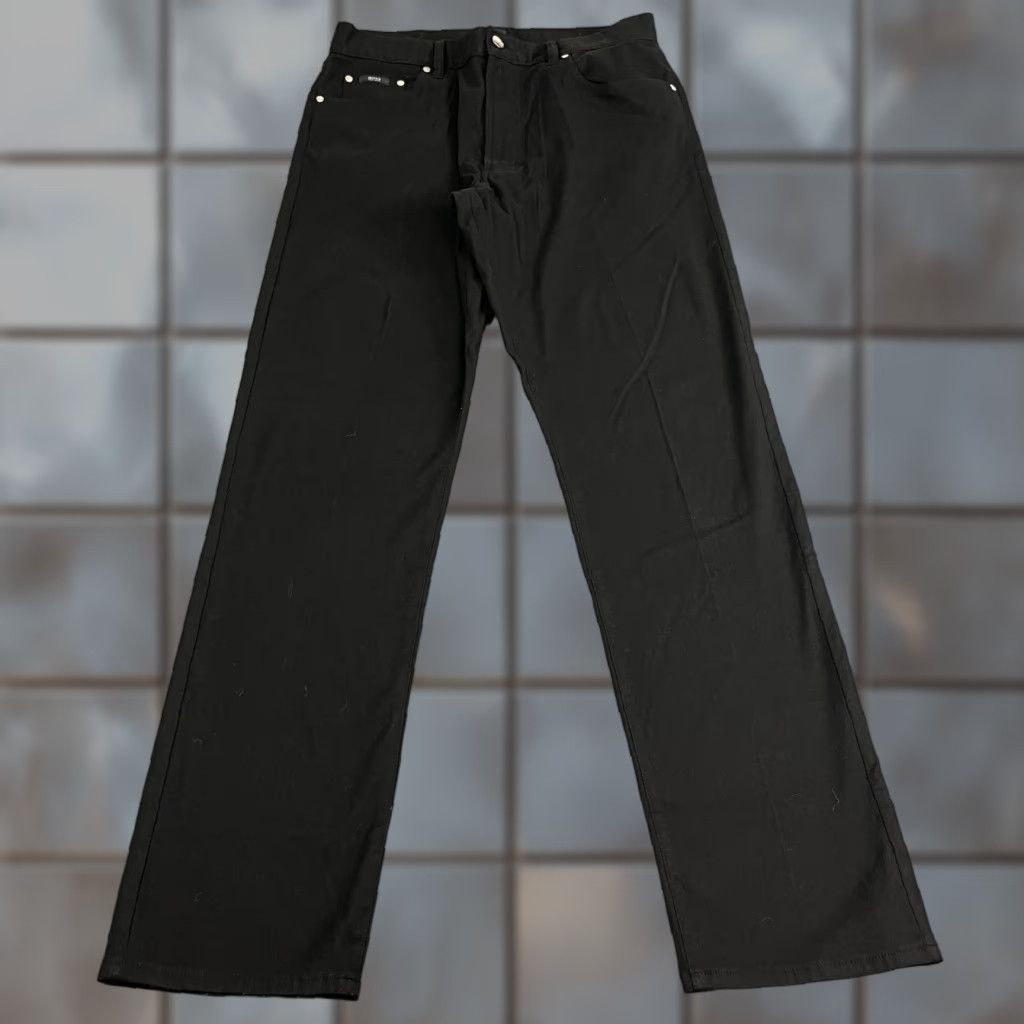 Hugo Boss HUGO BOSS Jeans Straight 32 34 Black Wool Blend Stretch Vintage Montana Mens Denim 5-Pocket Design Regular Jeans Mens Size US 32 / EU 48 - 1 Thumbnail