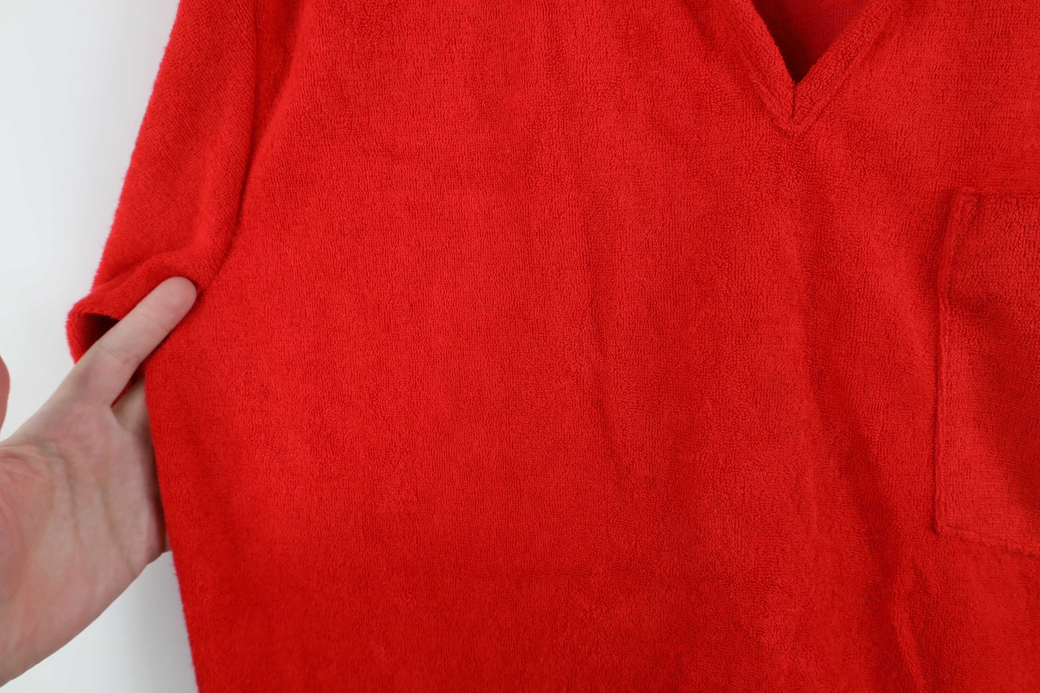 Vintage Vintage 70s Streetwear Cloth Collared Polo Shirt Red USA Size US L / EU 52-54 / 3 - 7 Thumbnail