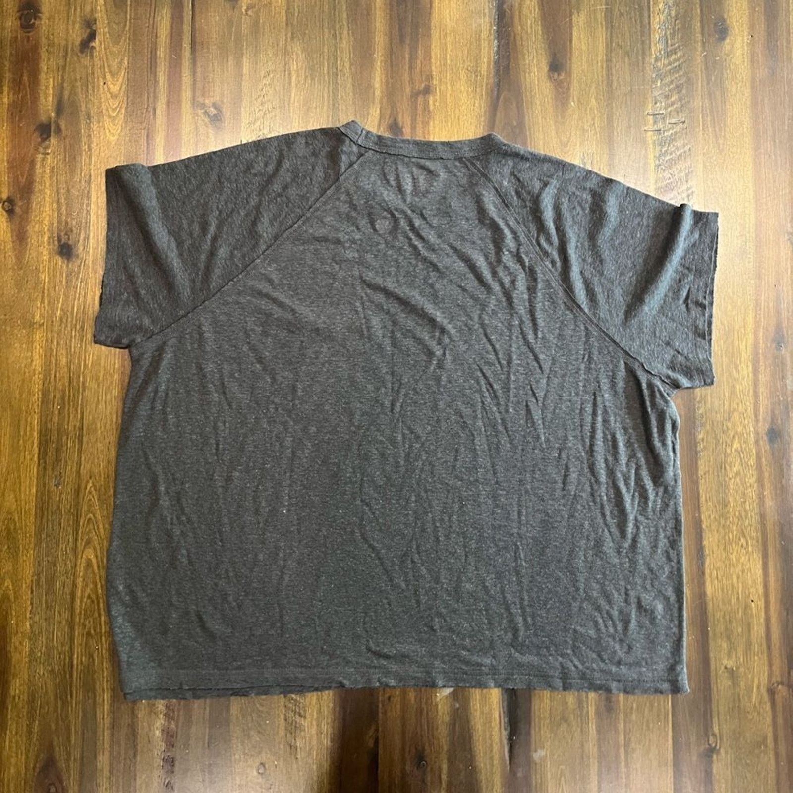 Vintage Aerie Charcoal Gray Cropped Tee, Women's Size Medium Size M / US 6-8 / IT 42-44 - 4 Thumbnail