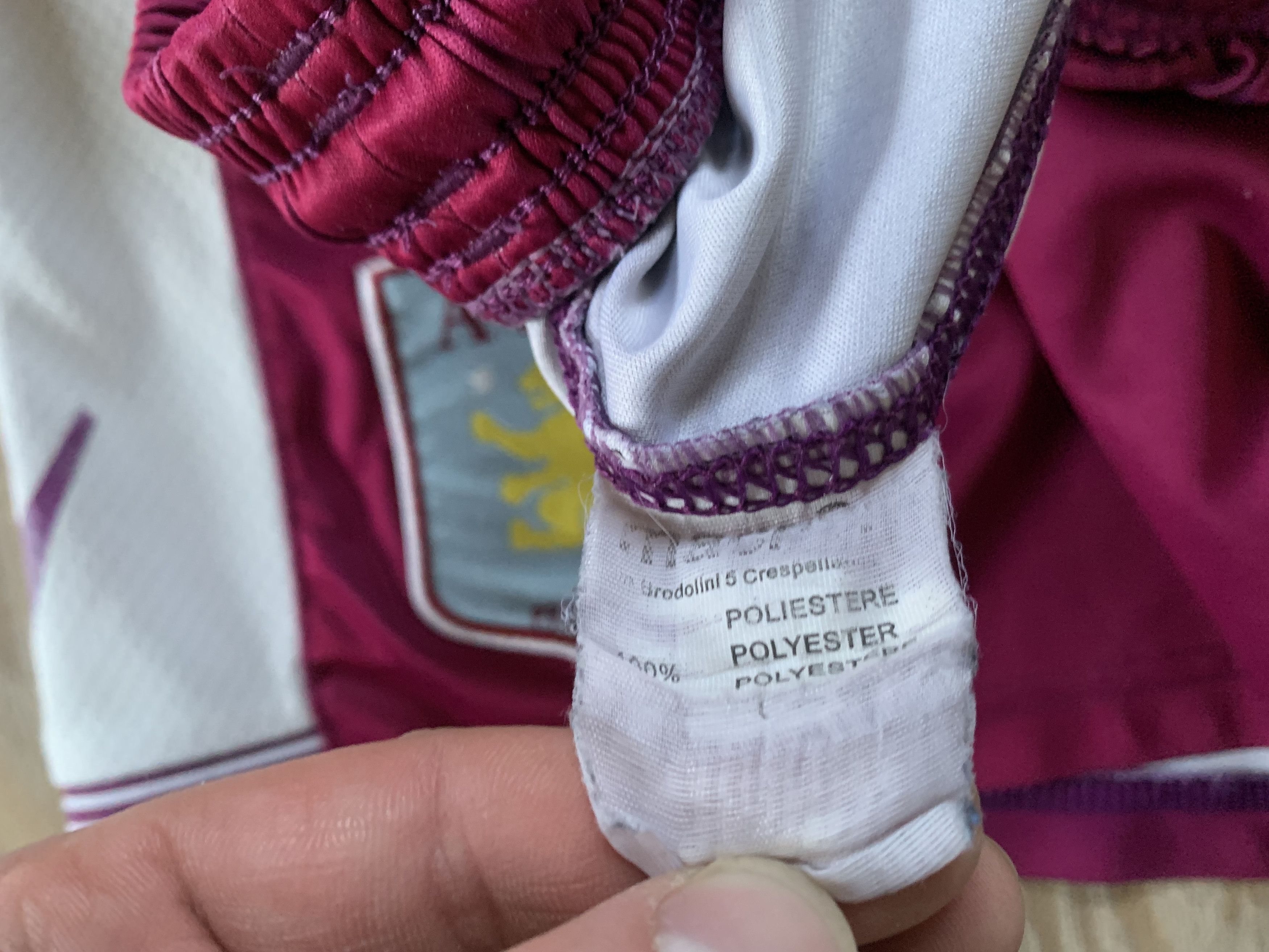 Macron Vintage Macron Aston Villa FC AVFC Football Shorts Size US 33 - 7 Thumbnail